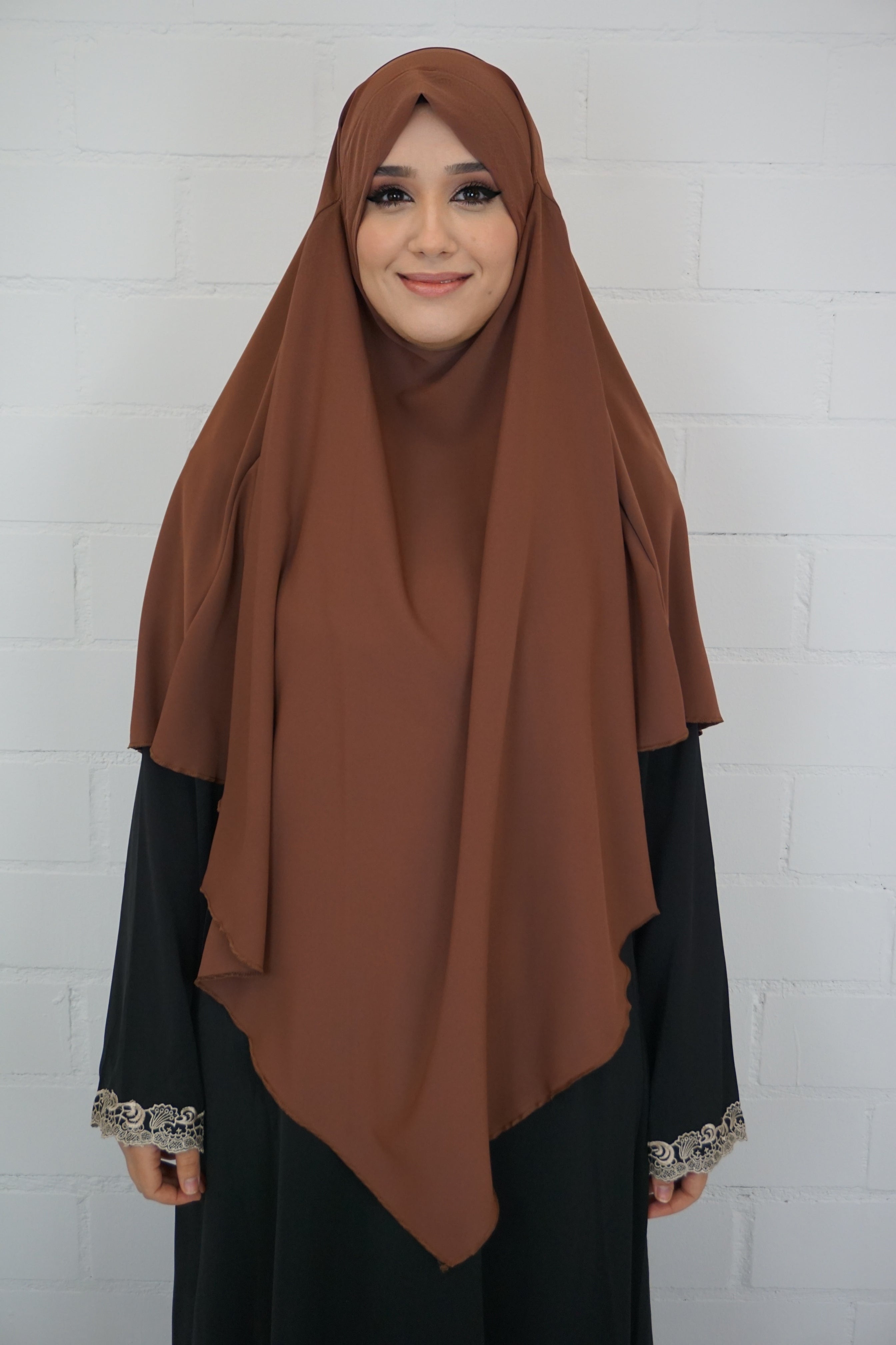 Medina Khimar 1-lagig Hellbraun