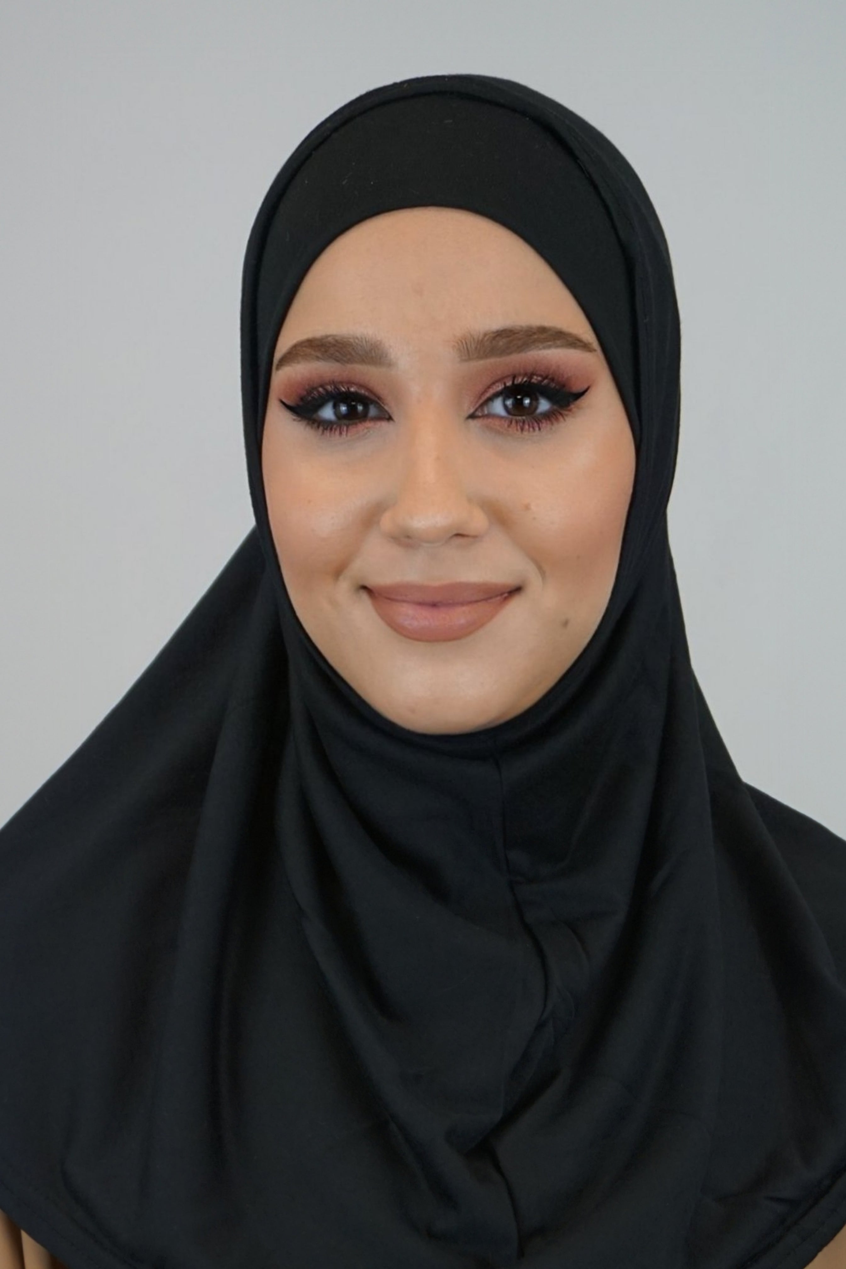 Jersey FertigHijab Zwei-Teiler Schwarz