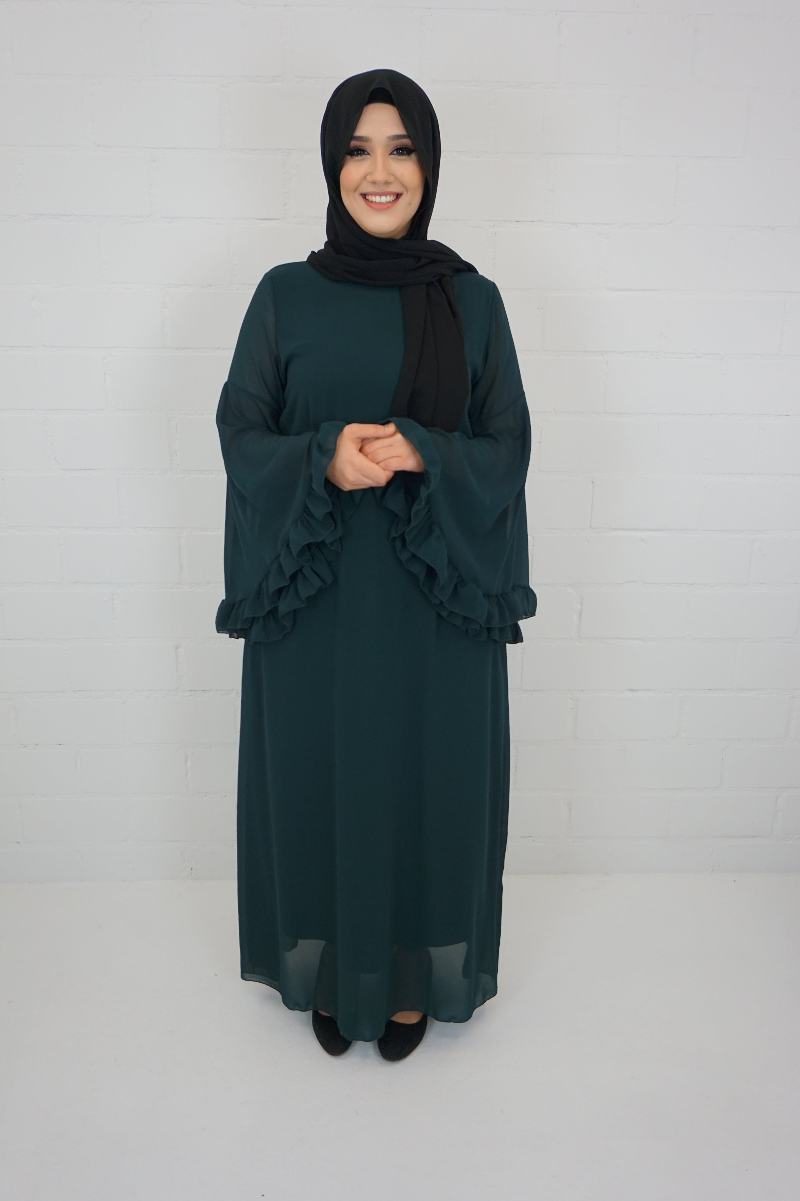 Kleid Laiba Smaragdgrün