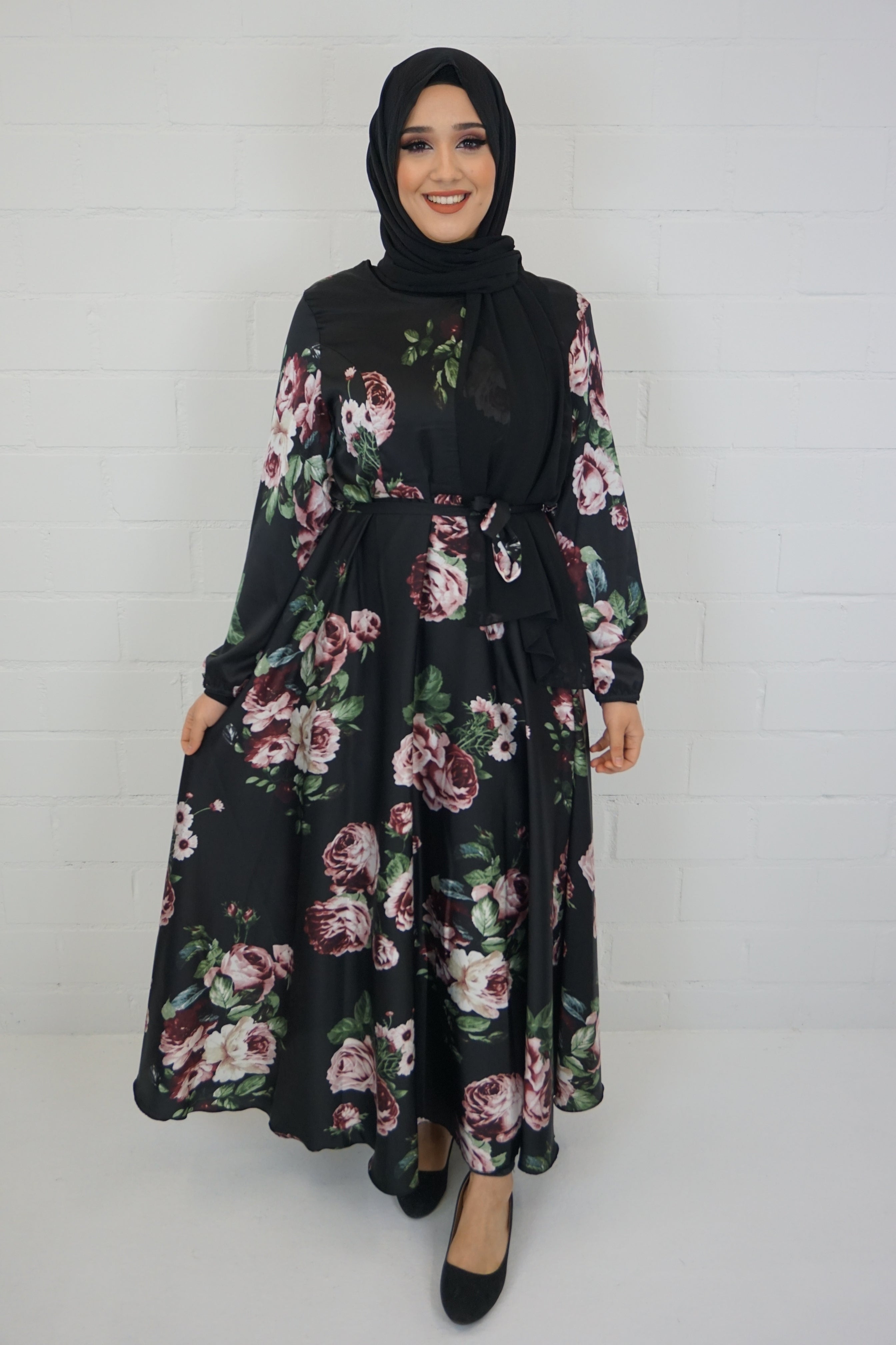 Abaya Qareema Schwarz