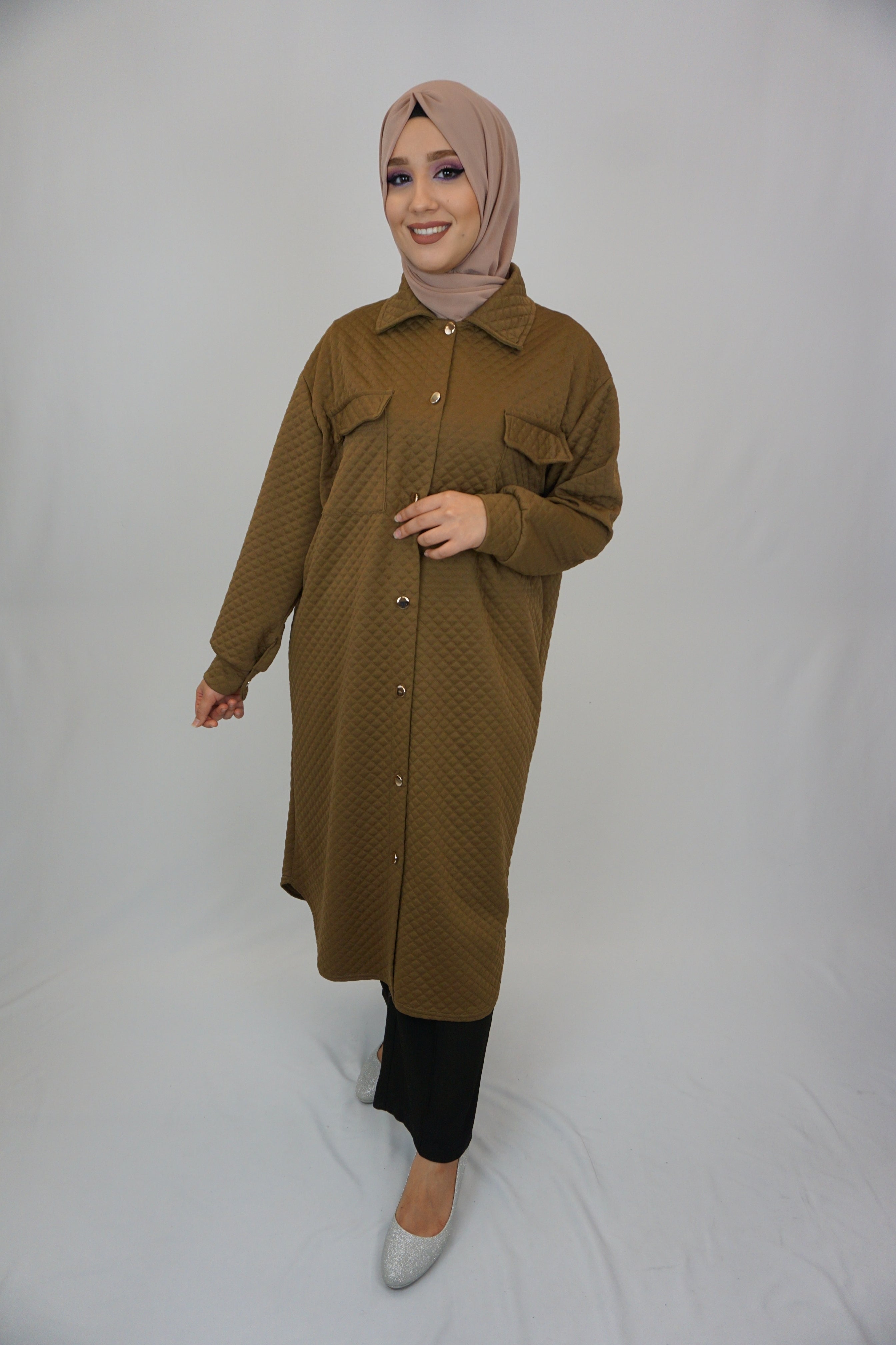 Tunika Saika Schlammbraun