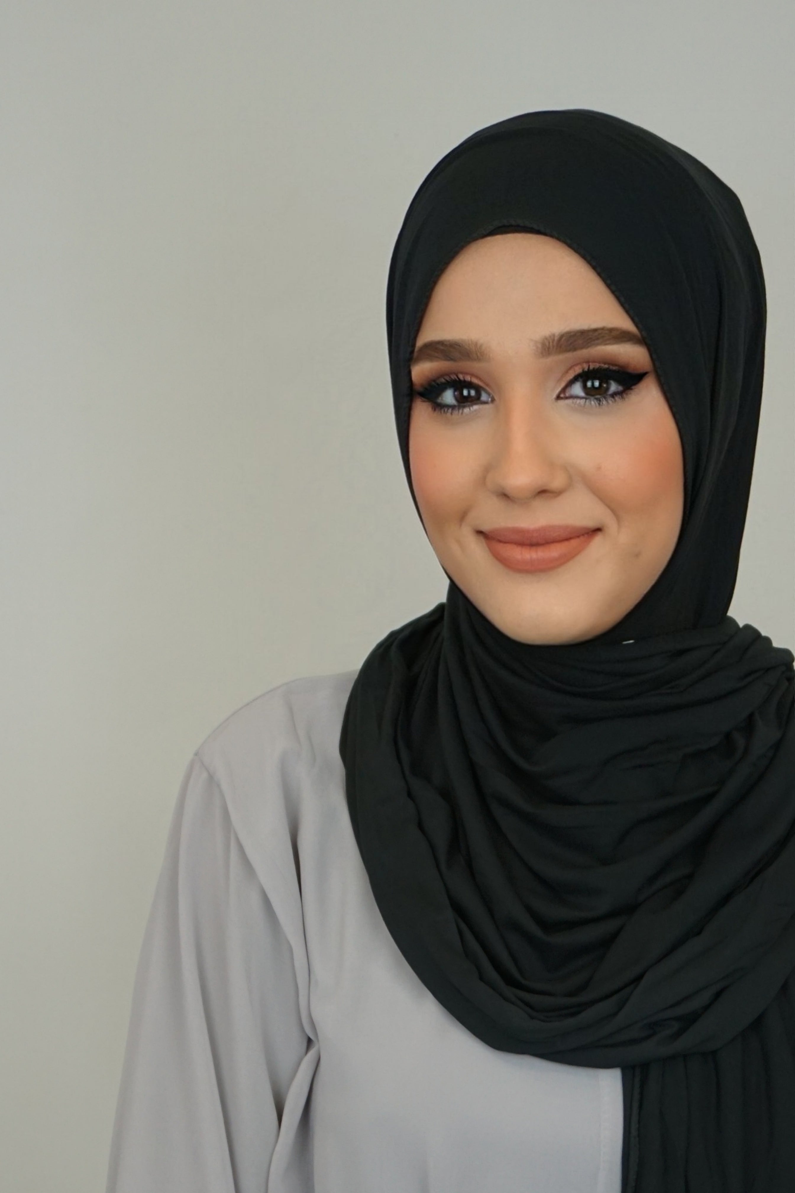 Jersey XL Hijab Schwarz