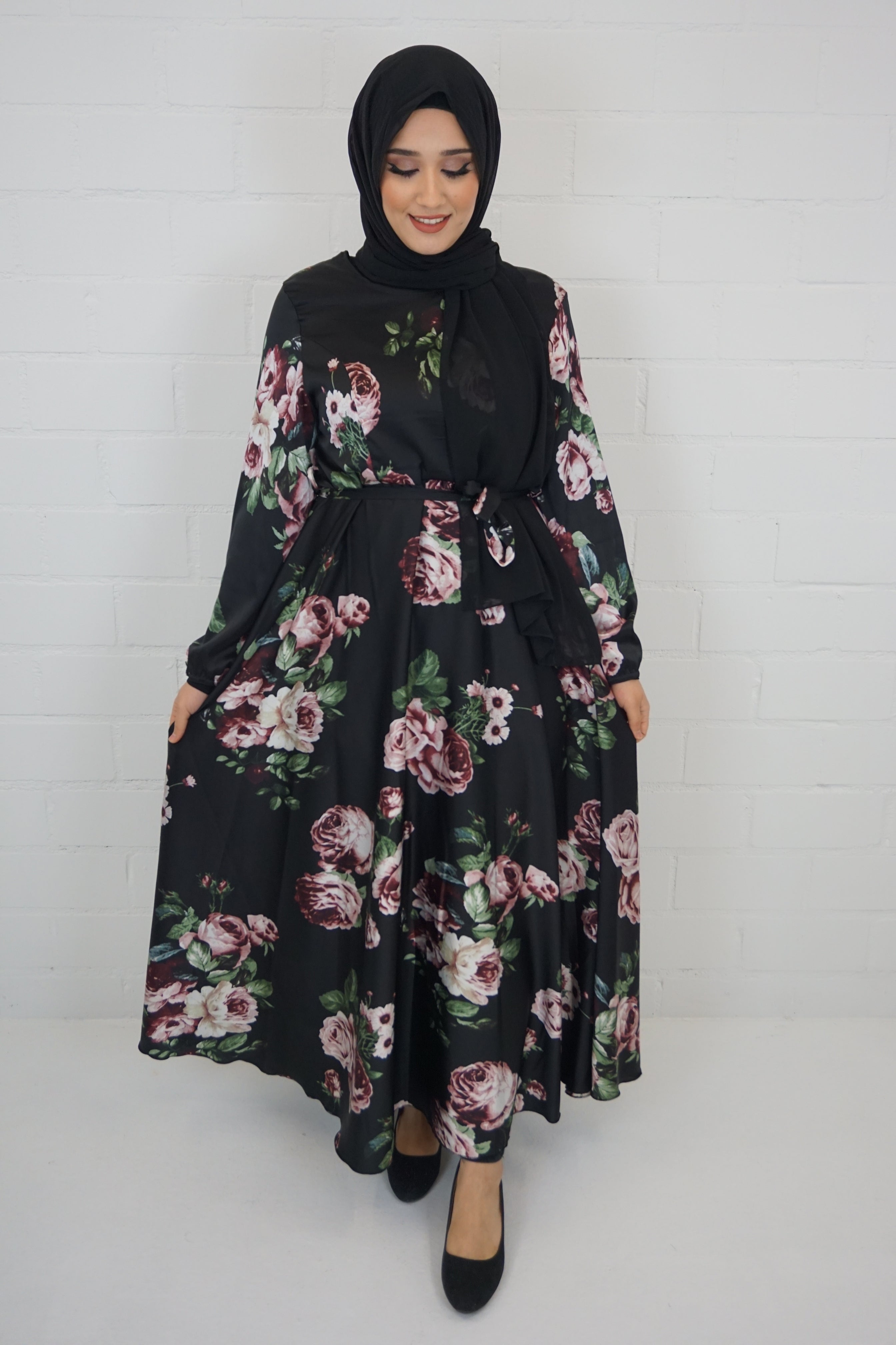 Abaya Qareema Schwarz