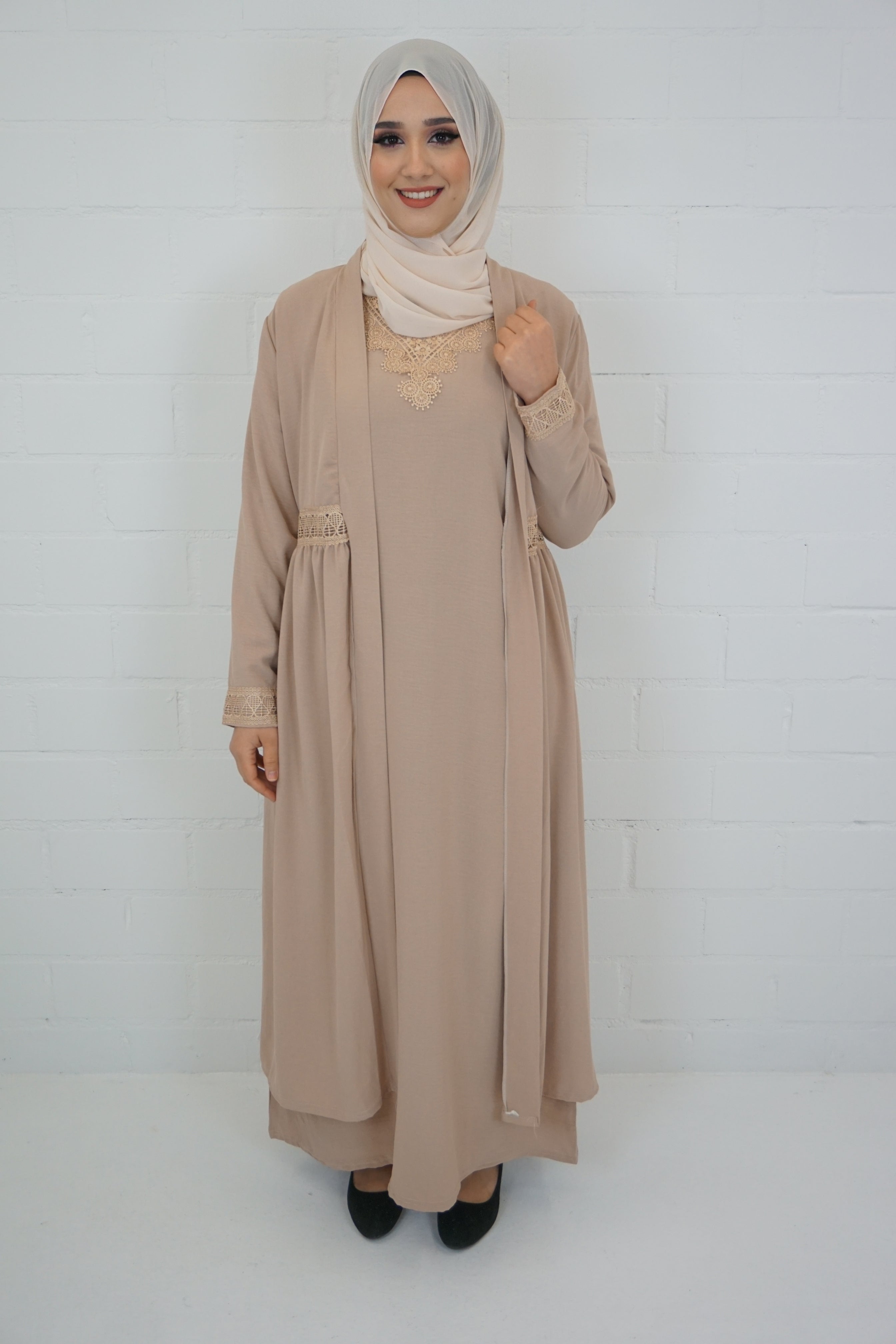Abaya Anika Hell-Rosa