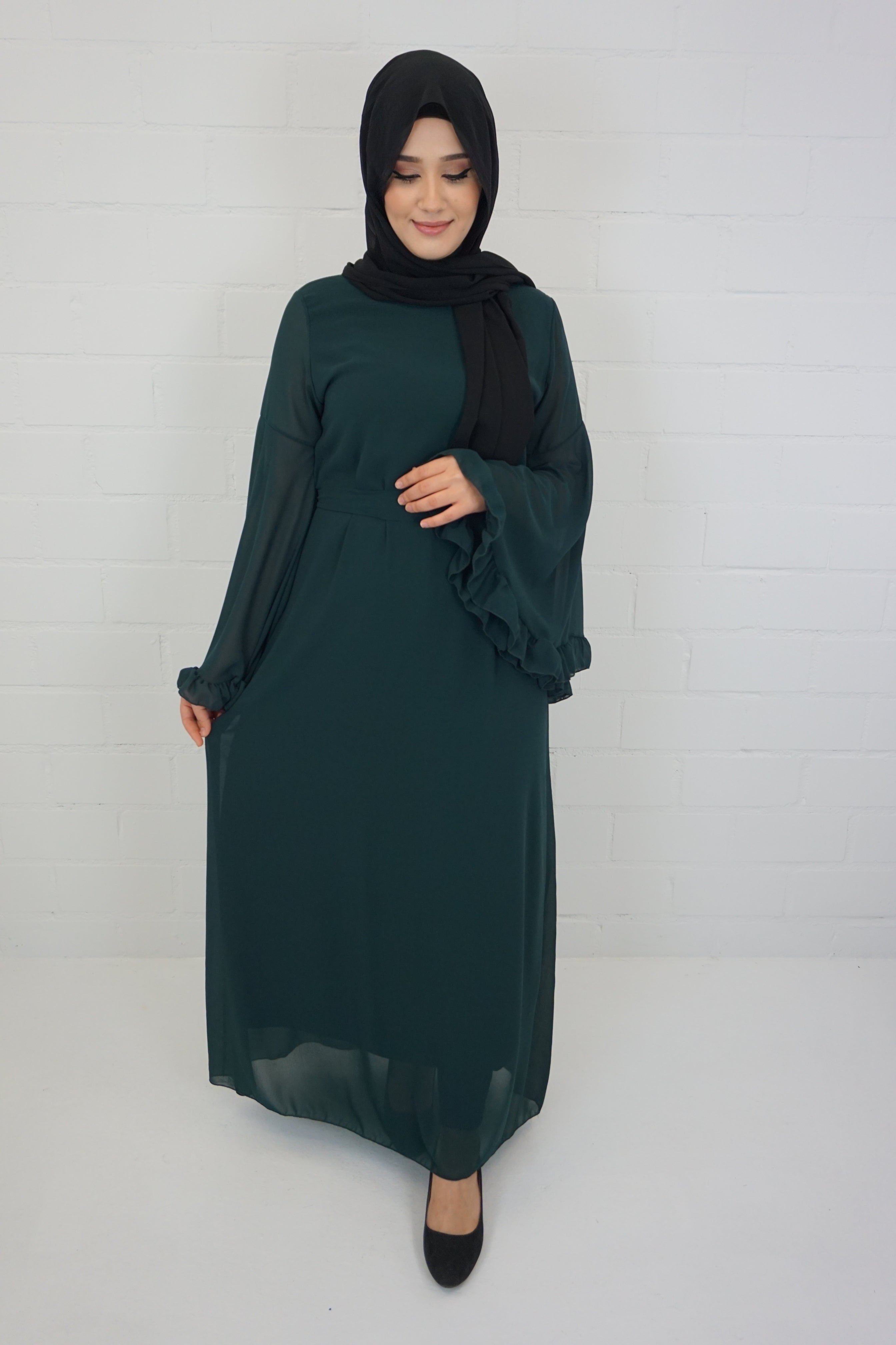 Kleid Laiba Smaragdgrün
