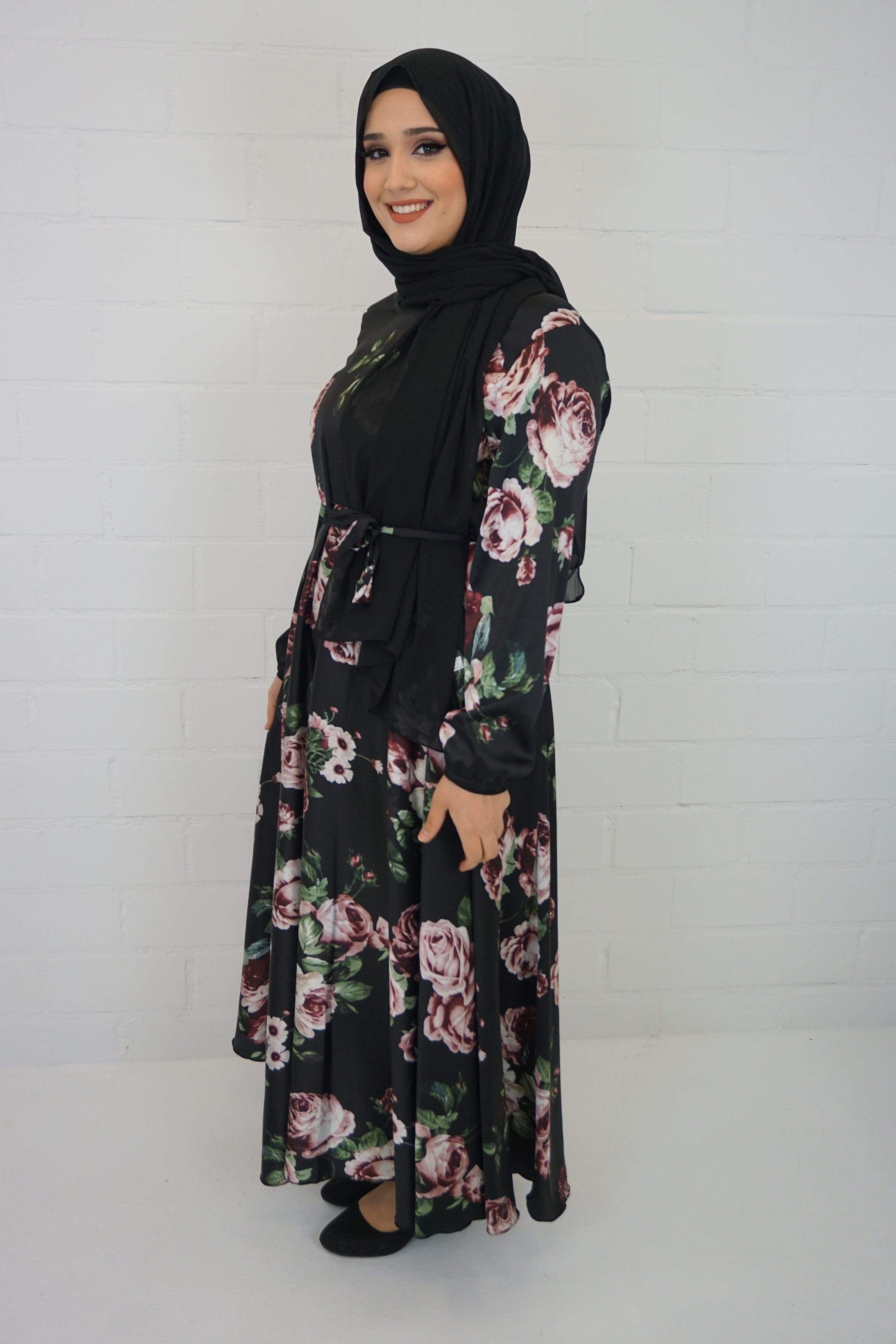 Abaya Qareema Schwarz