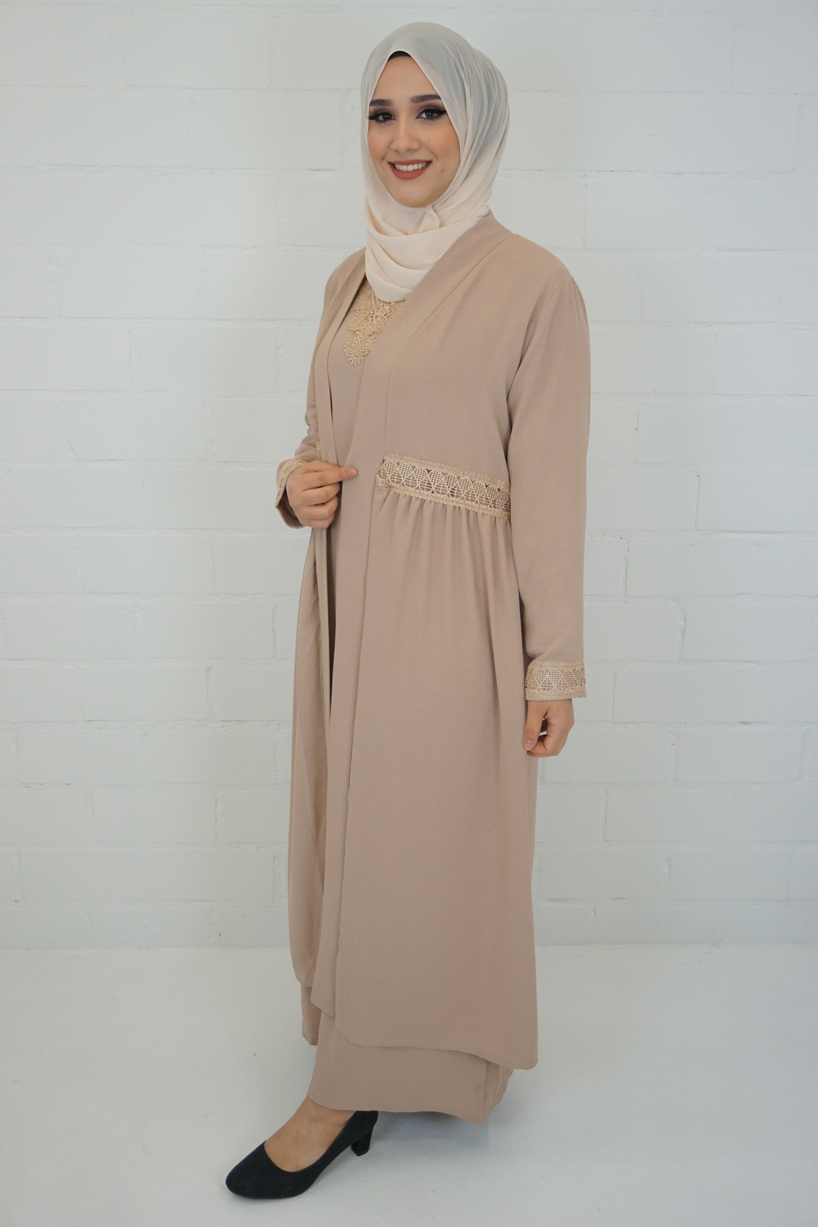 Abaya Anika Hell-Rosa
