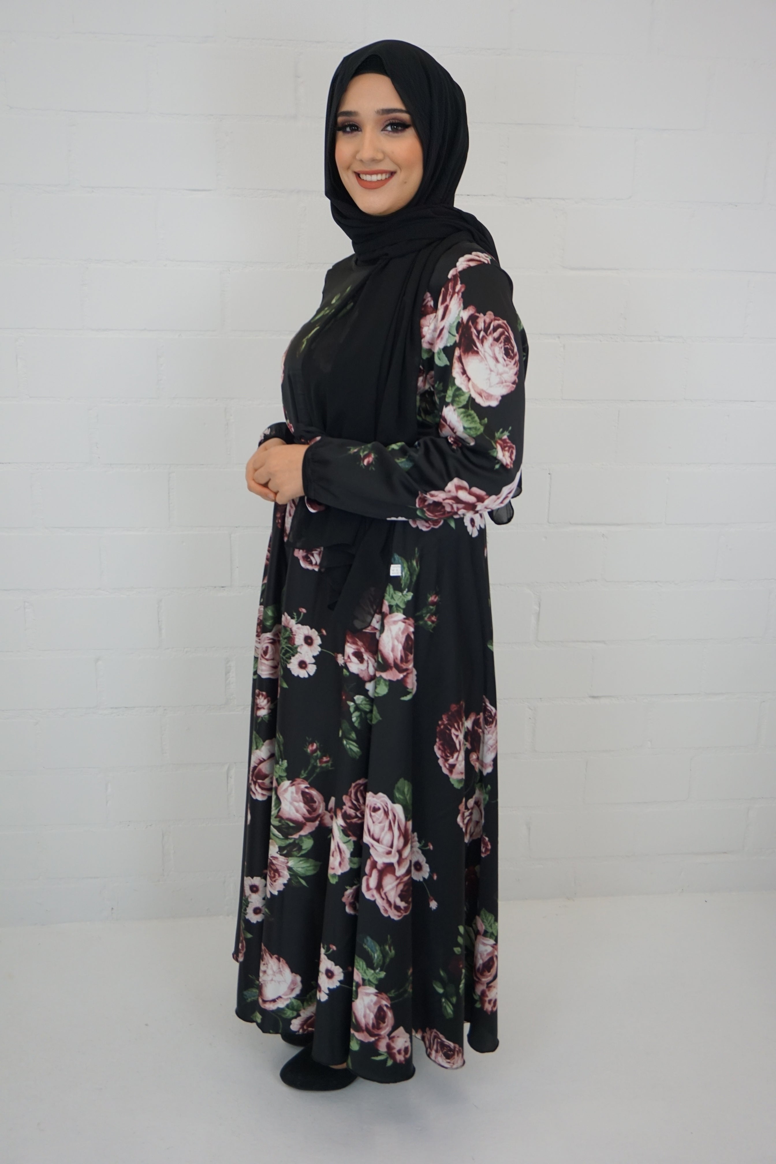 Abaya Qareema Schwarz