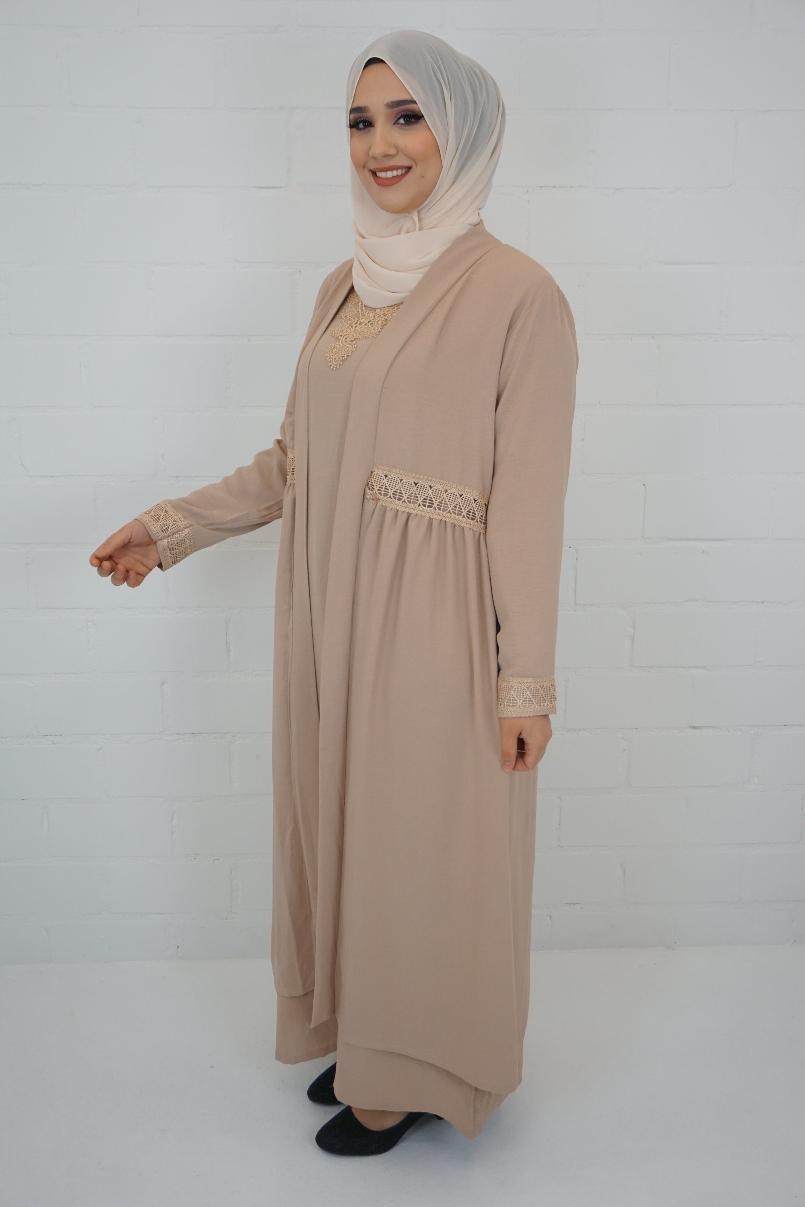 Abaya Anika Hell-Rosa