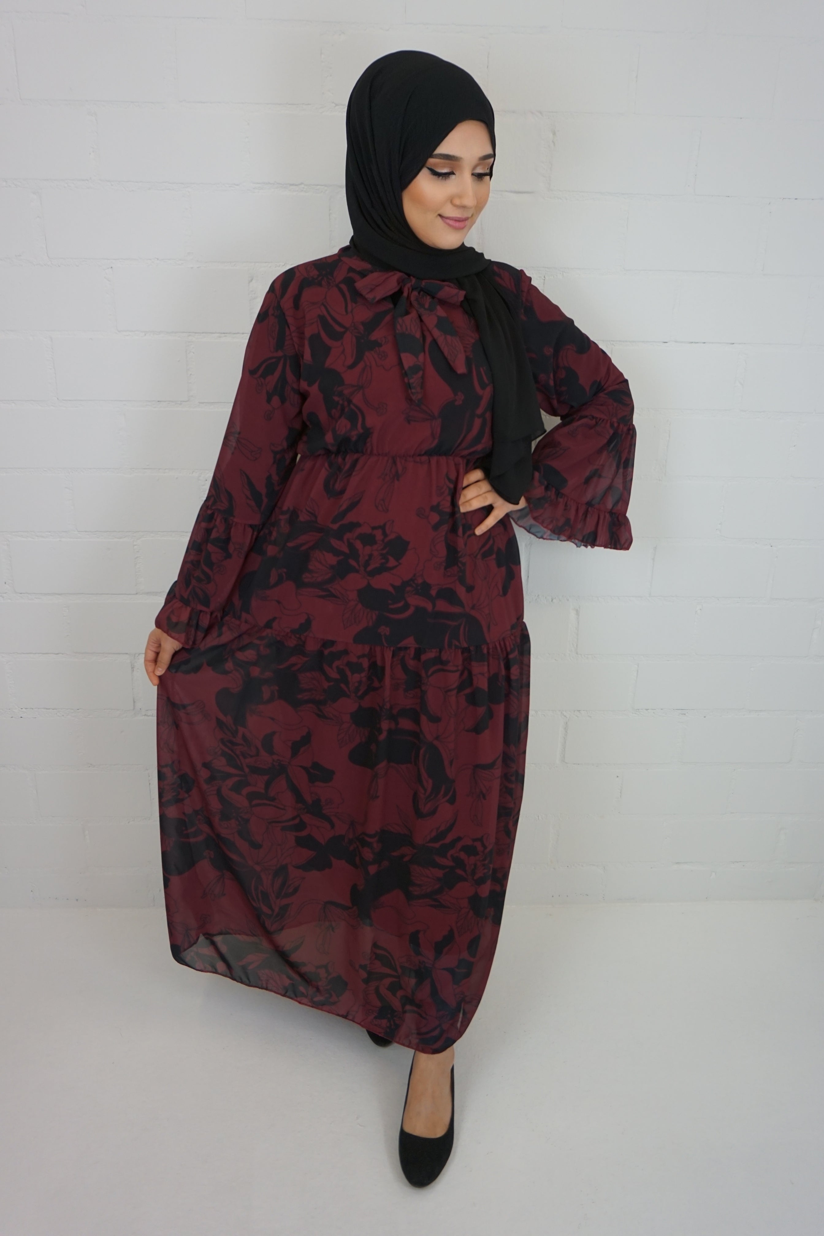 Kleid Esma Bordeaux