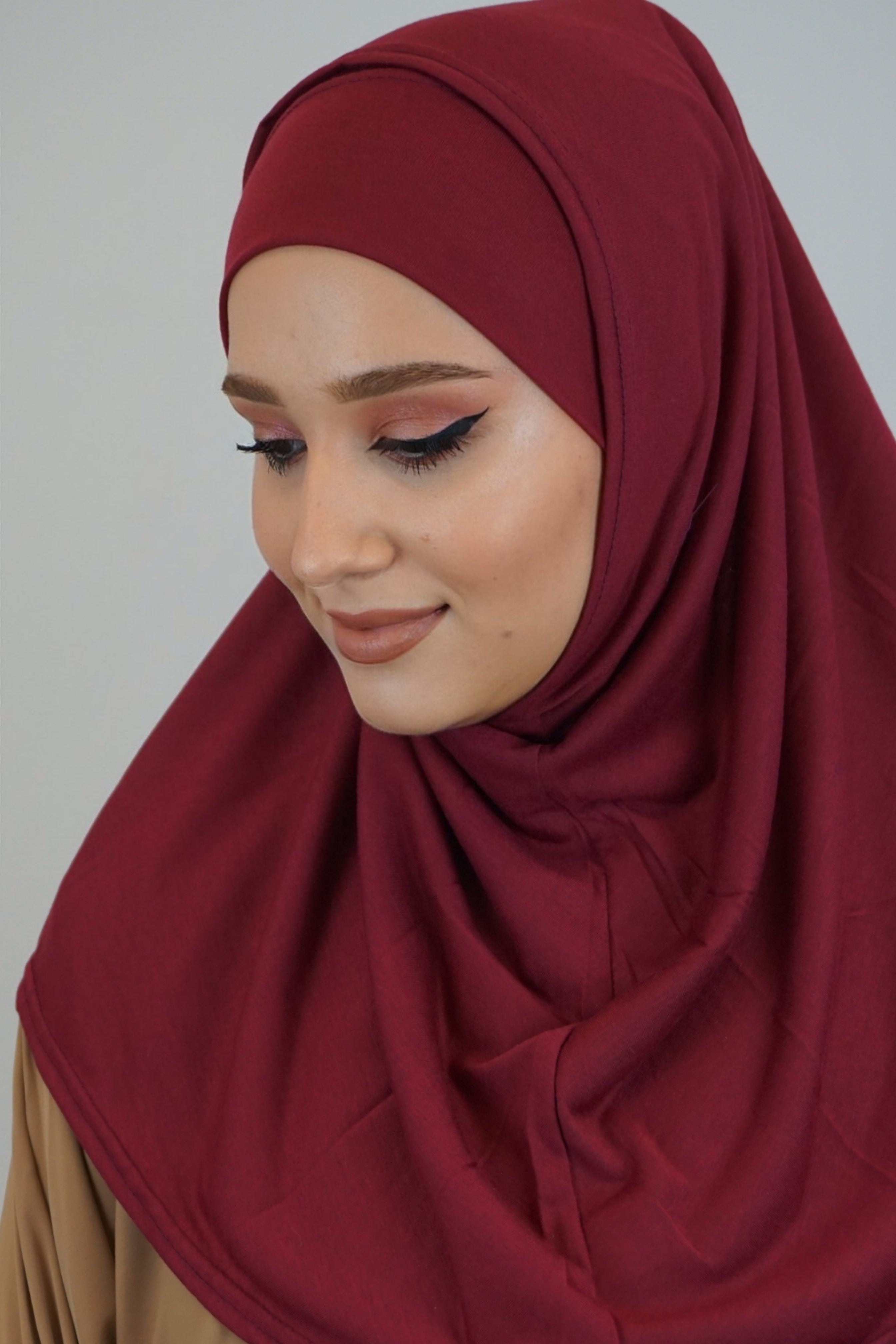 Jersey FertigHijab Zwei-Teiler Bordeaux