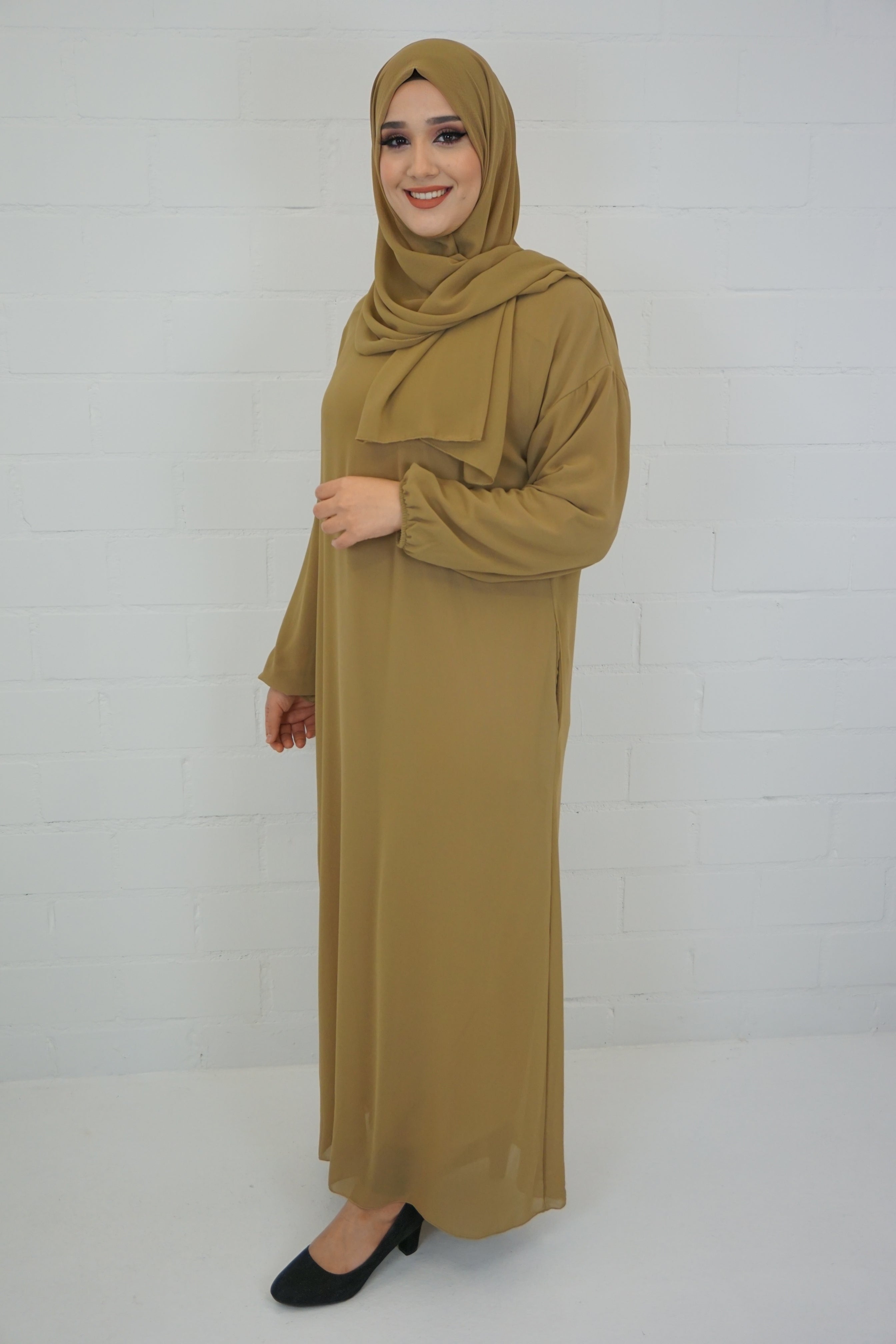 Basic Abaya 2 Beige-Camel