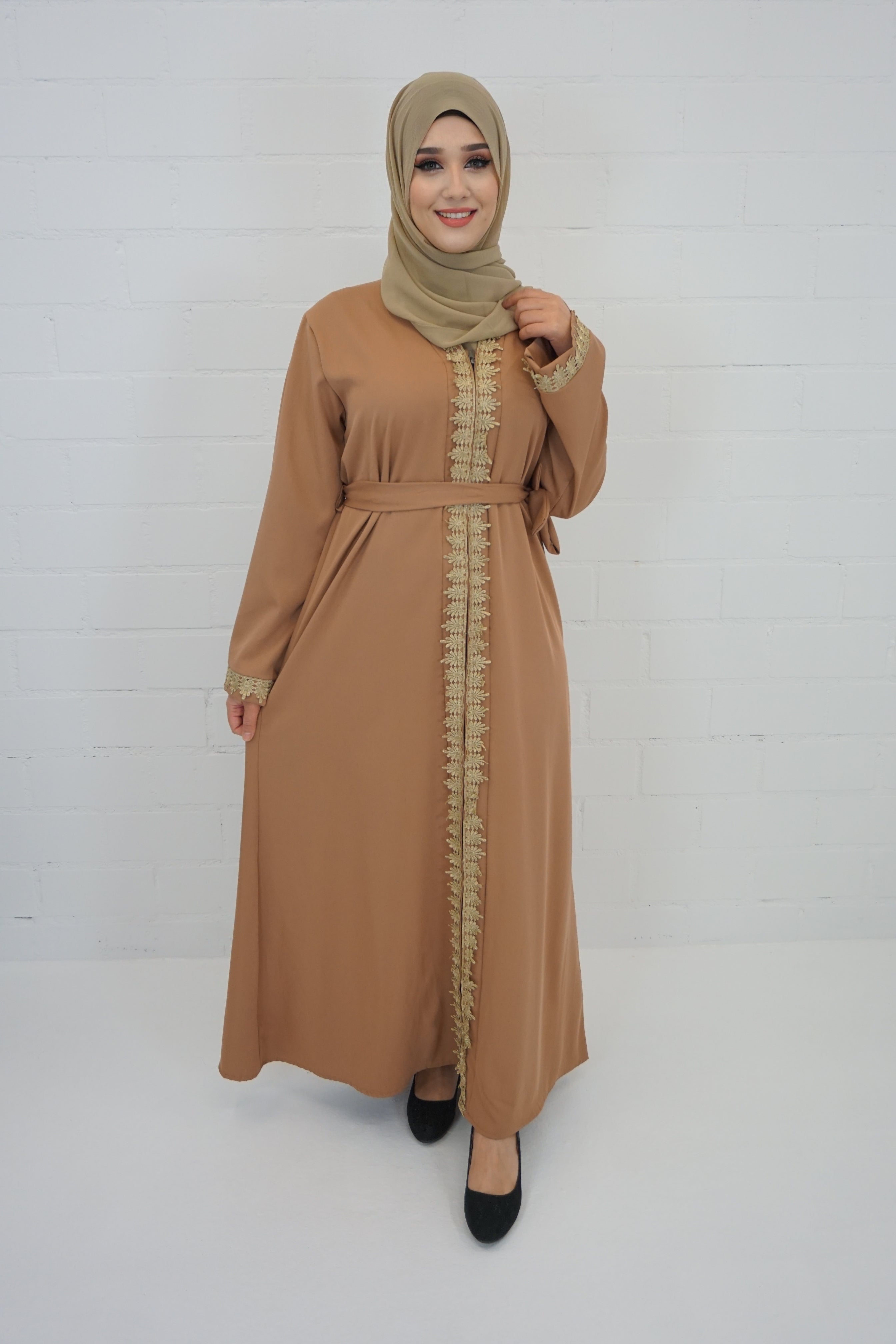 Abaya Faheema Karamell