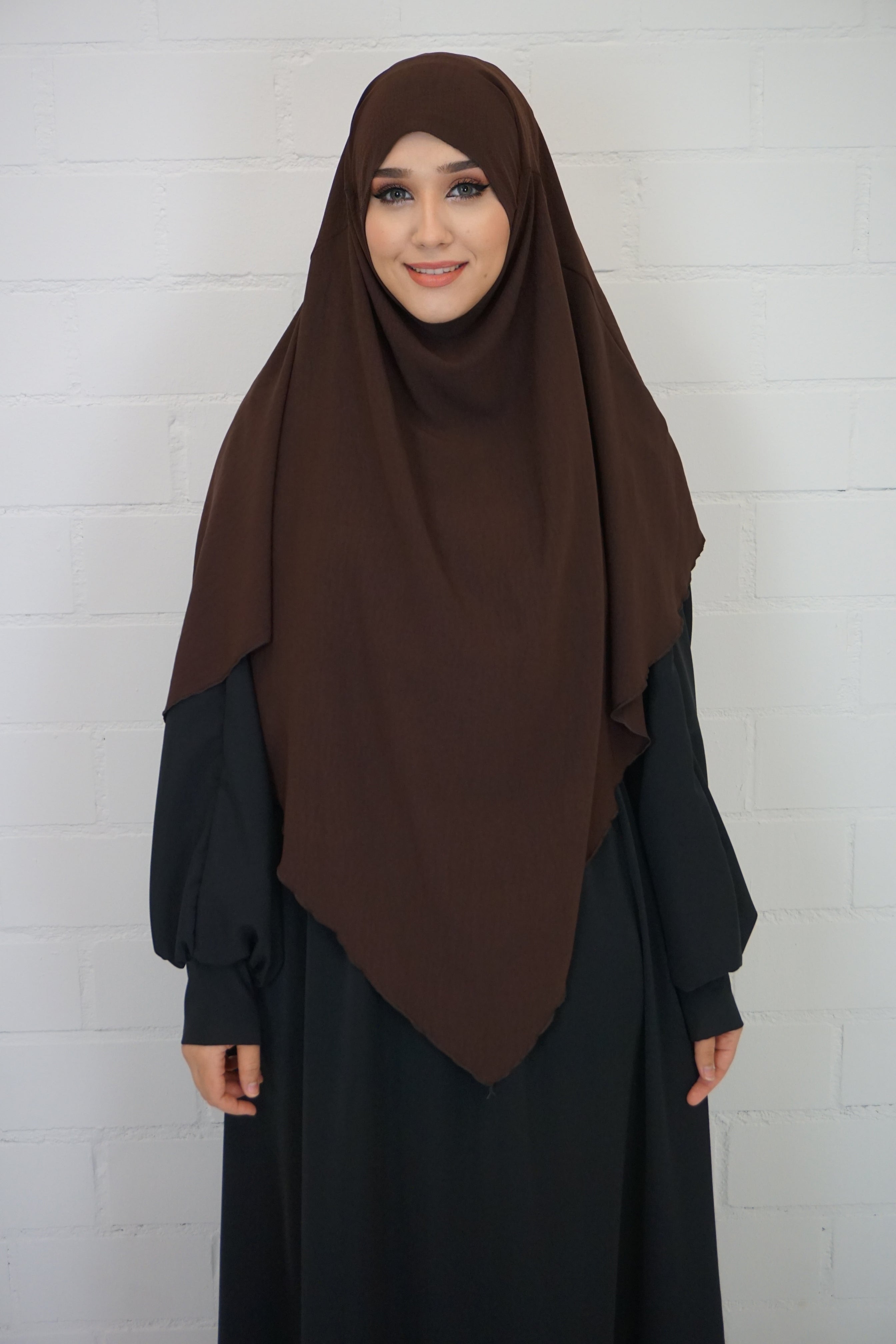 Jazz Khimar 1-lagig Braun