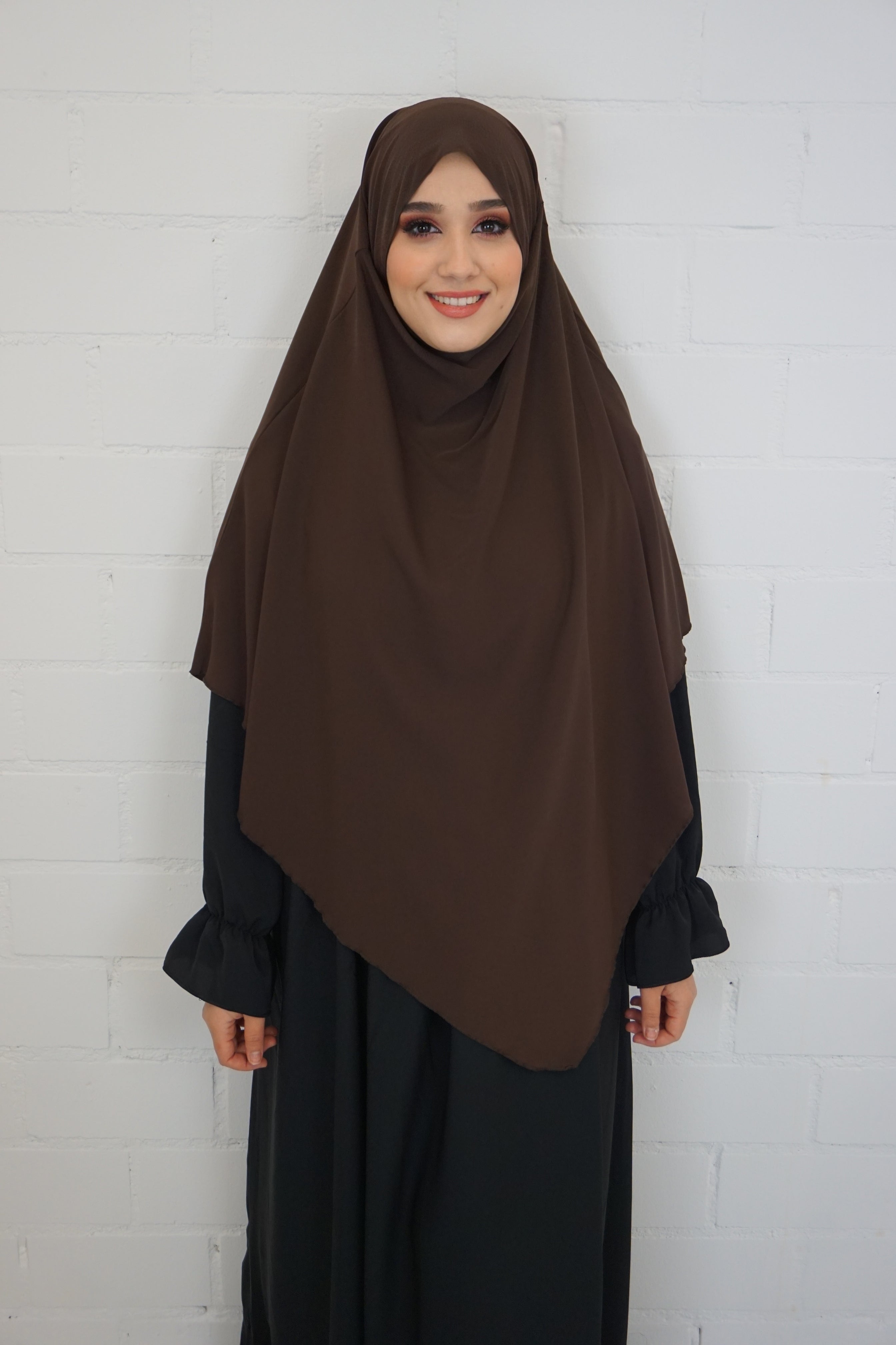 Medina Khimar 1-lagig Dunkelbraun