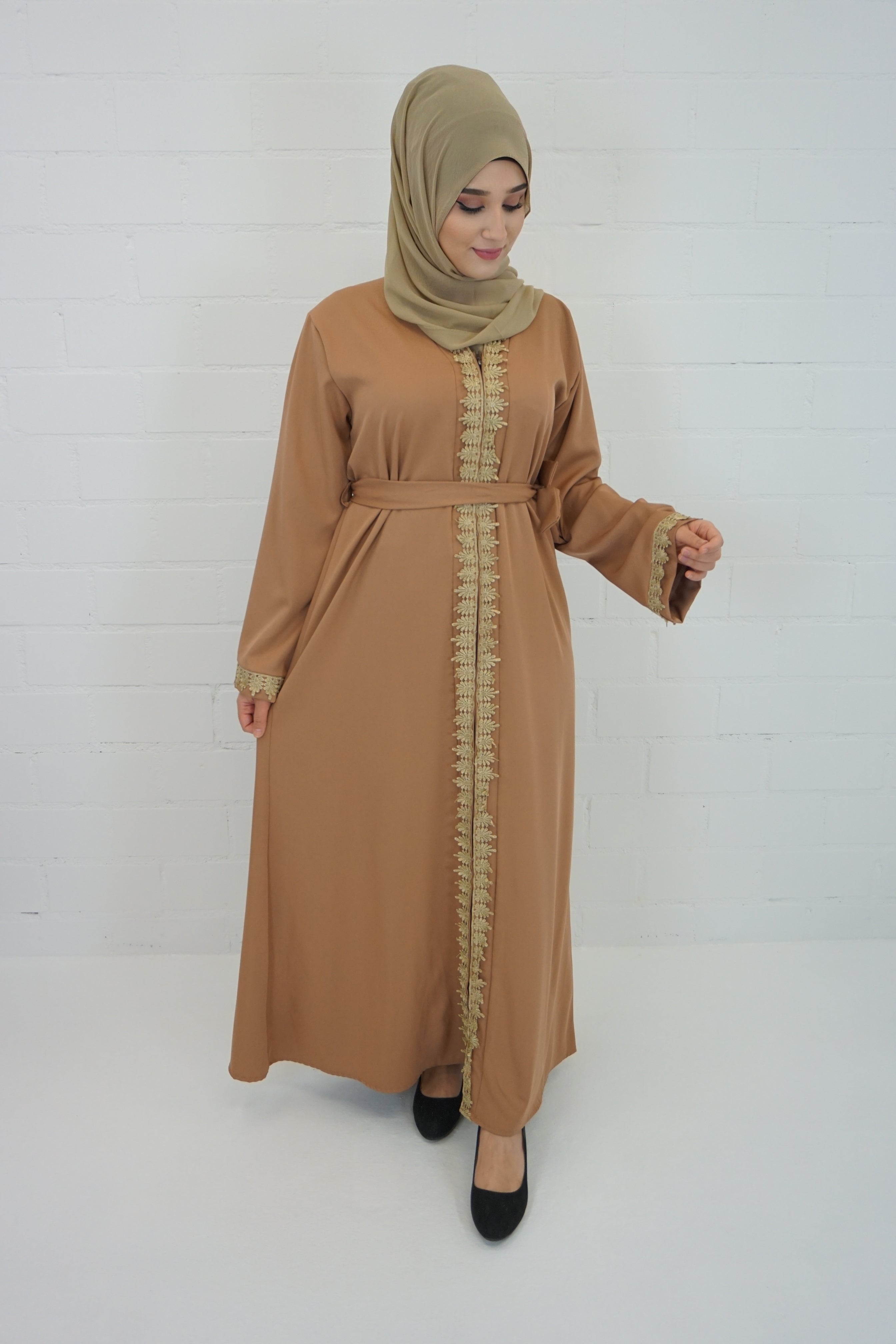 Abaya Faheema Karamell