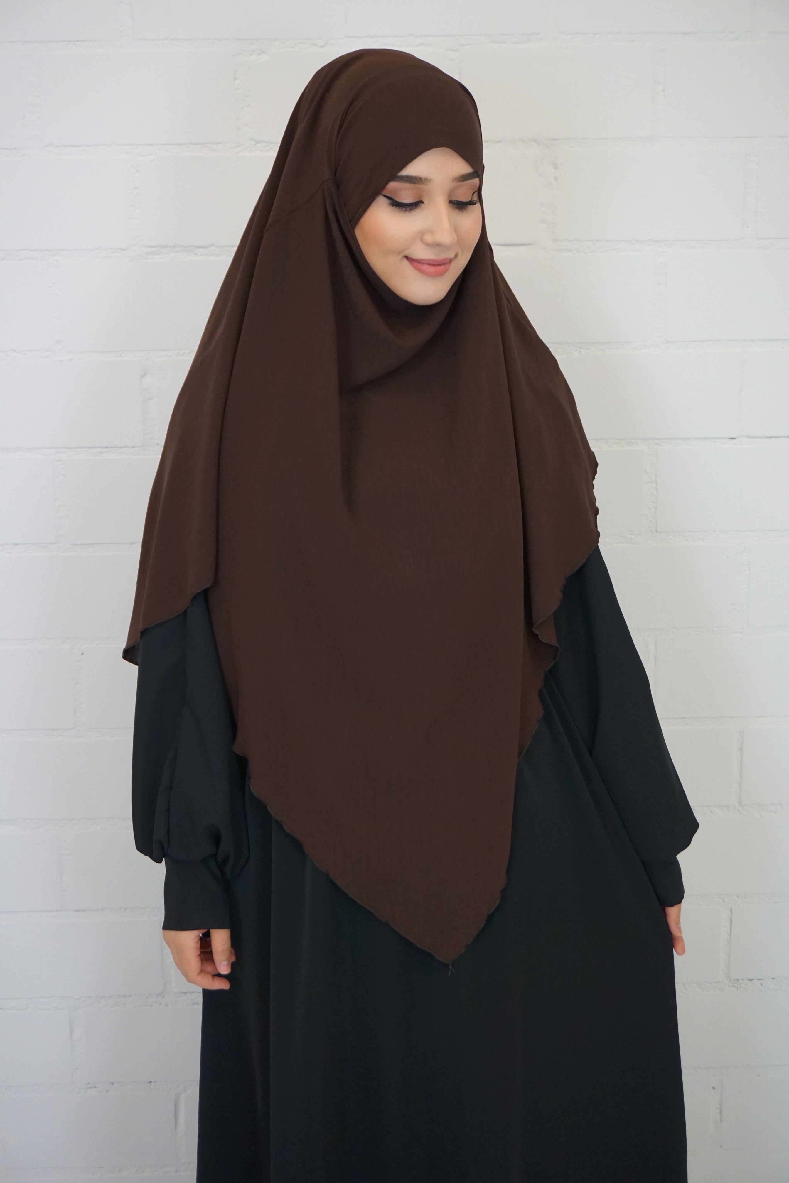 Jazz Khimar 1-lagig Braun