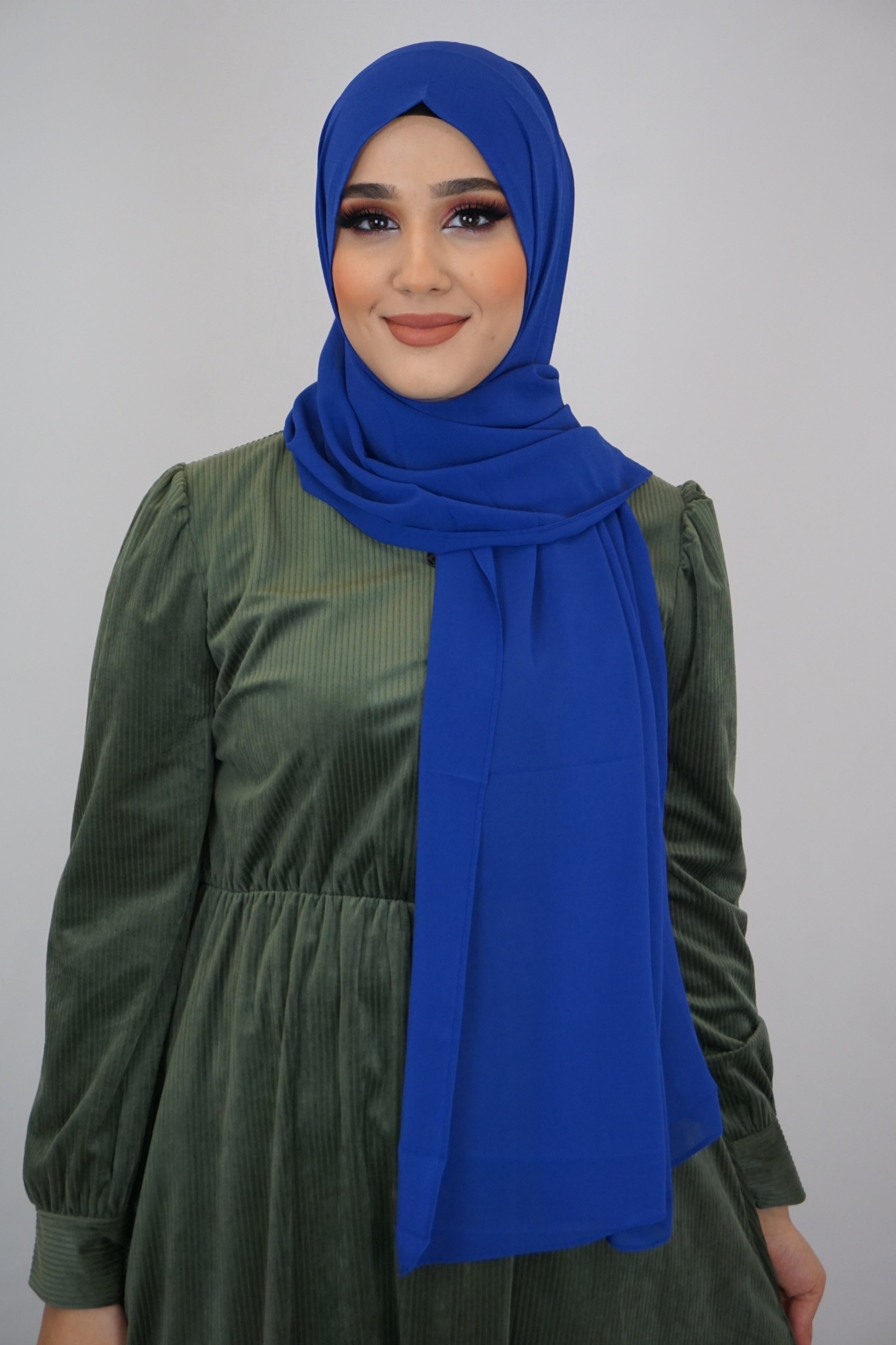 Chiffon Hijab Maira Leuchtblau