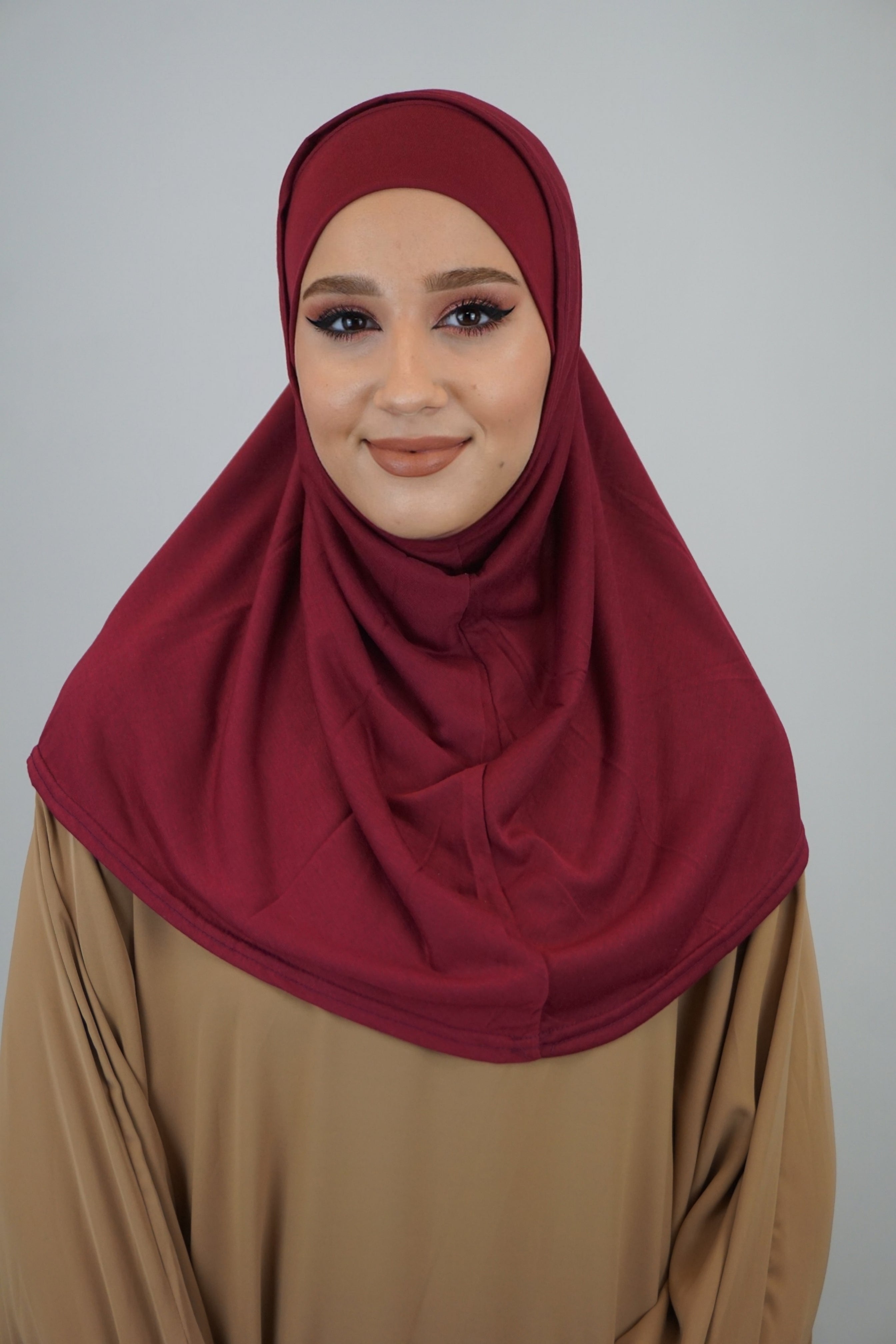 Jersey FertigHijab Zwei-Teiler Bordeaux