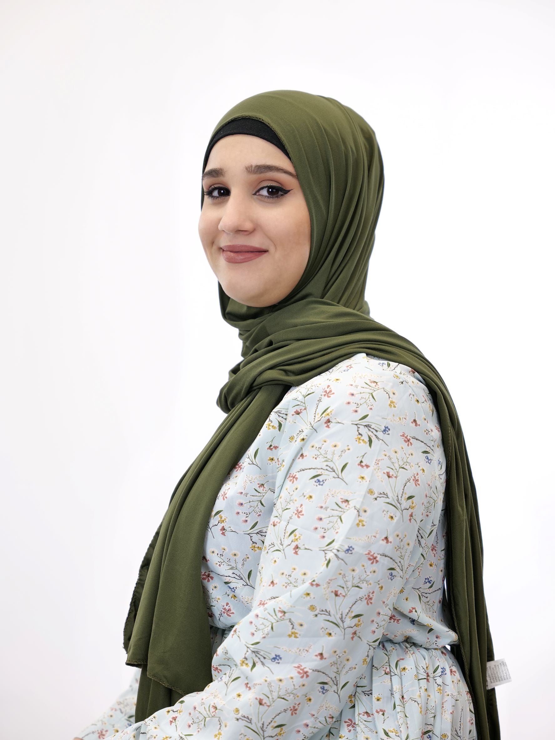 Jersey Hijab Fiza Moosgrün