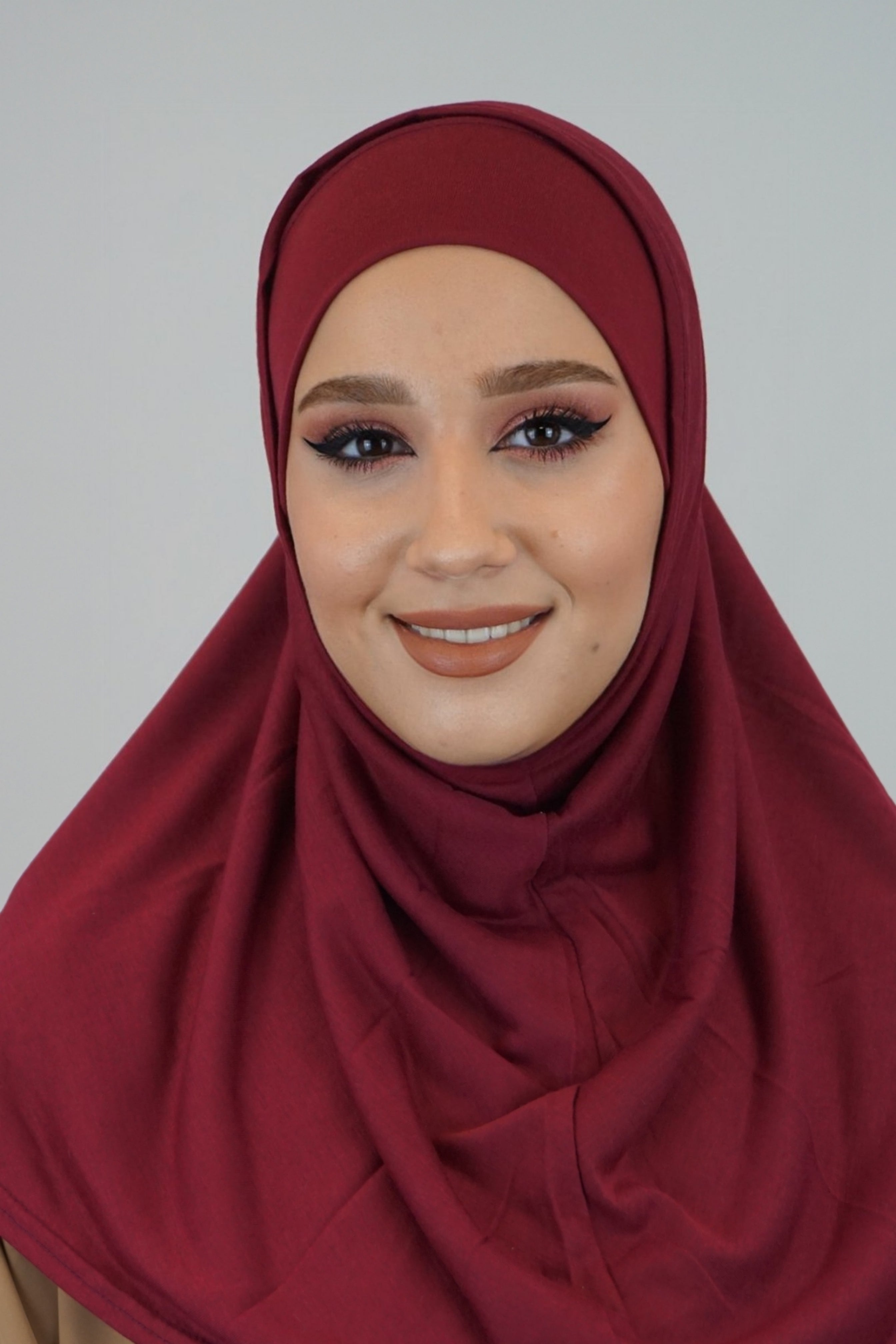 Jersey FertigHijab Zwei-Teiler Bordeaux