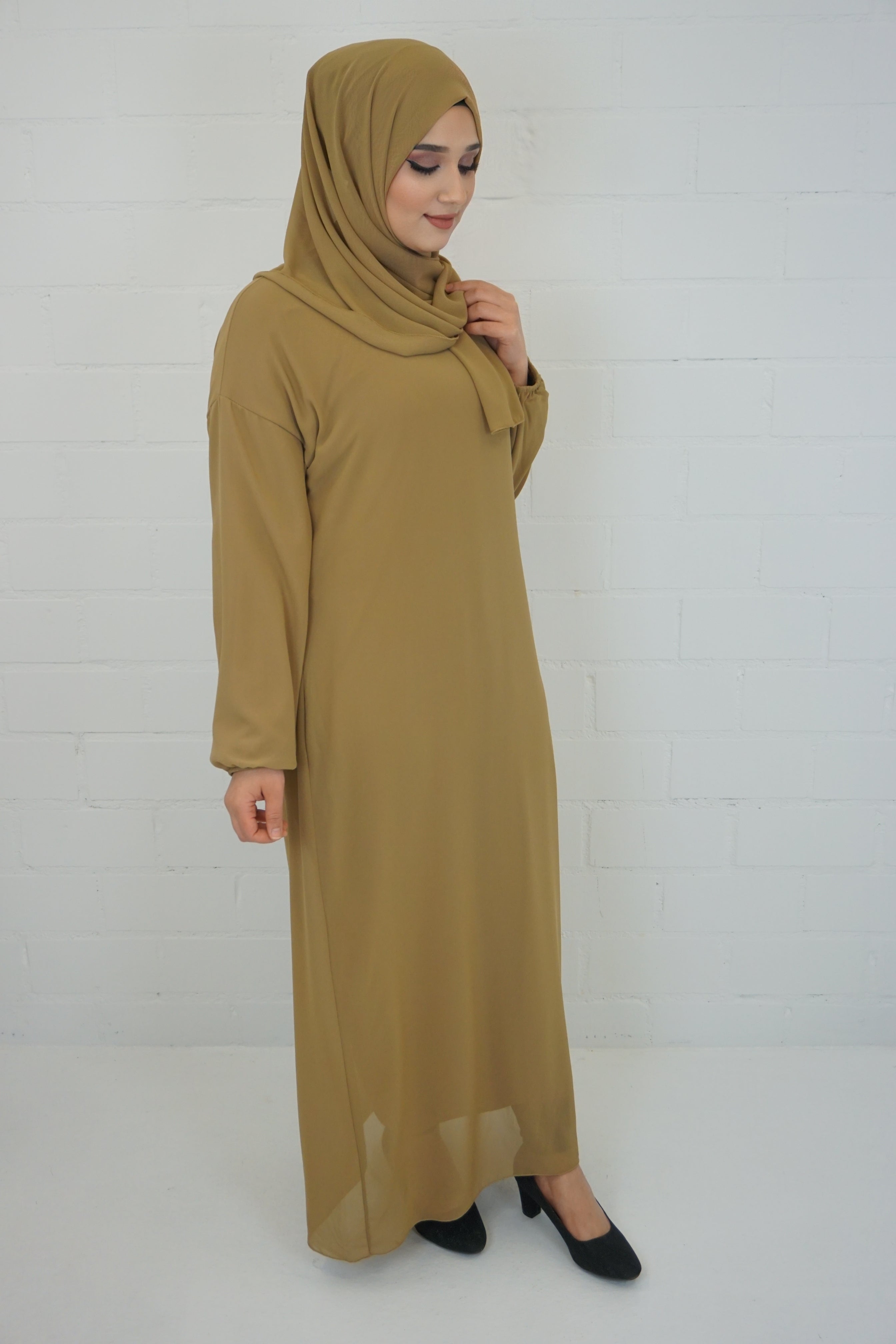 Basic Abaya 2 Beige-Camel