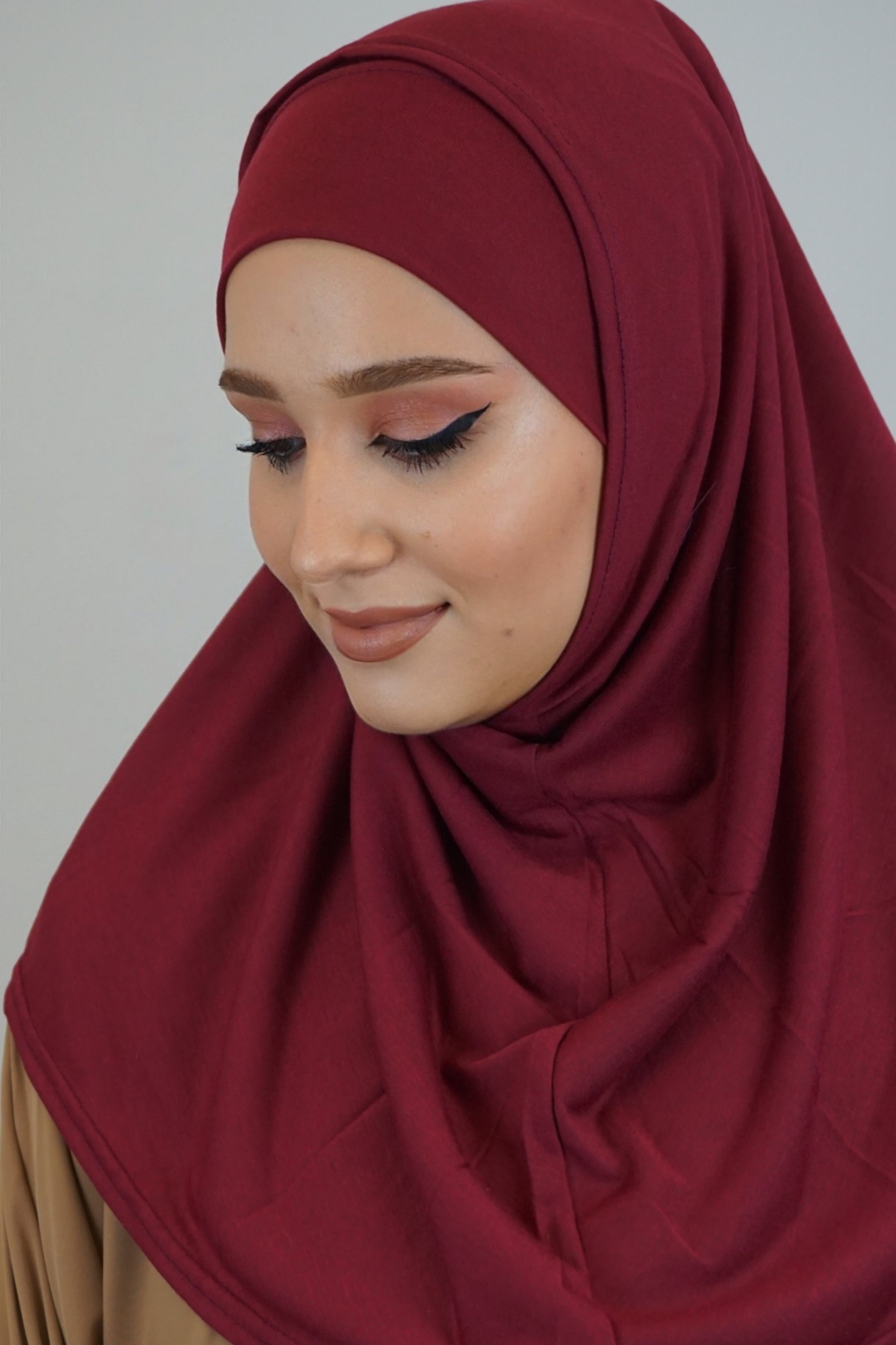 Jersey FertigHijab Zwei-Teiler Bordeaux