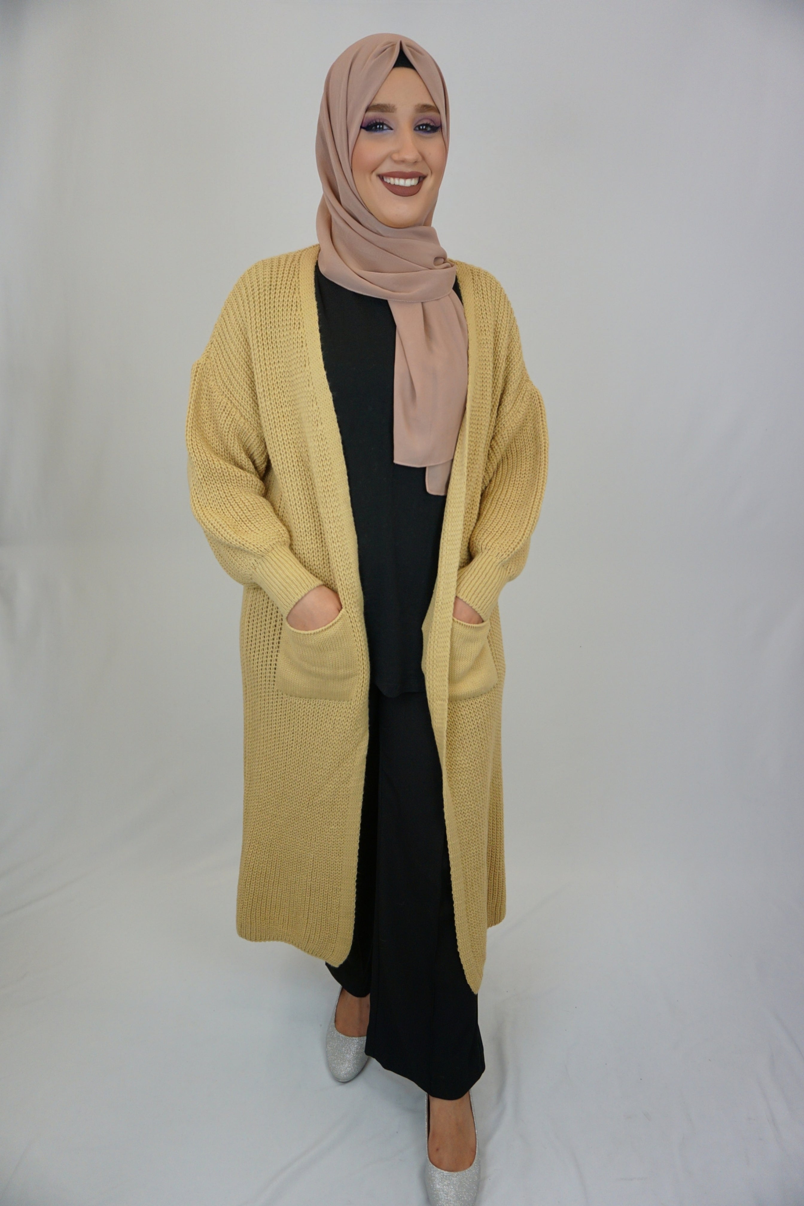 Maxi Cardigan Mahnoor Gelb
