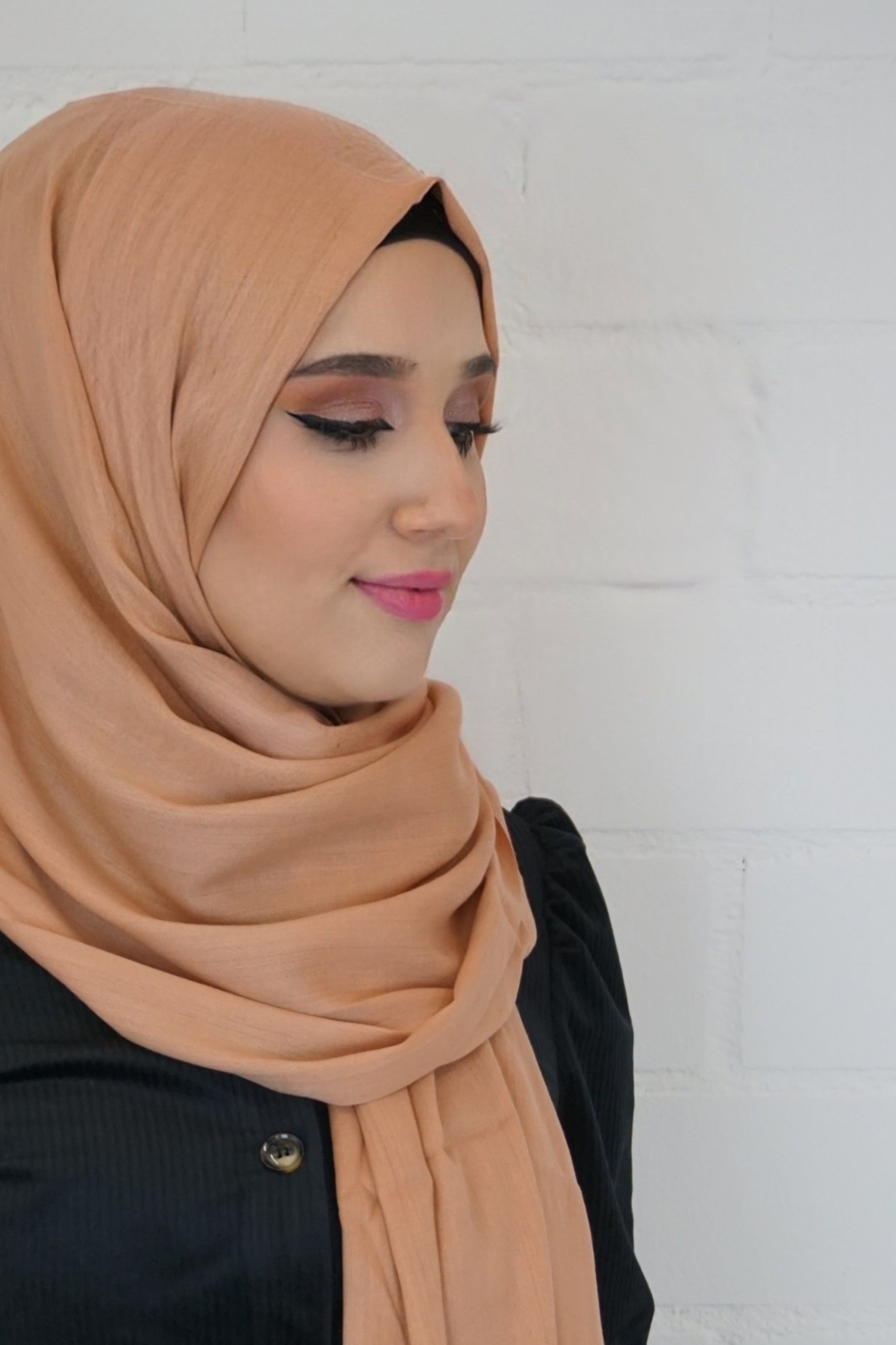 Baumwoll Hijab Almaz Karamell