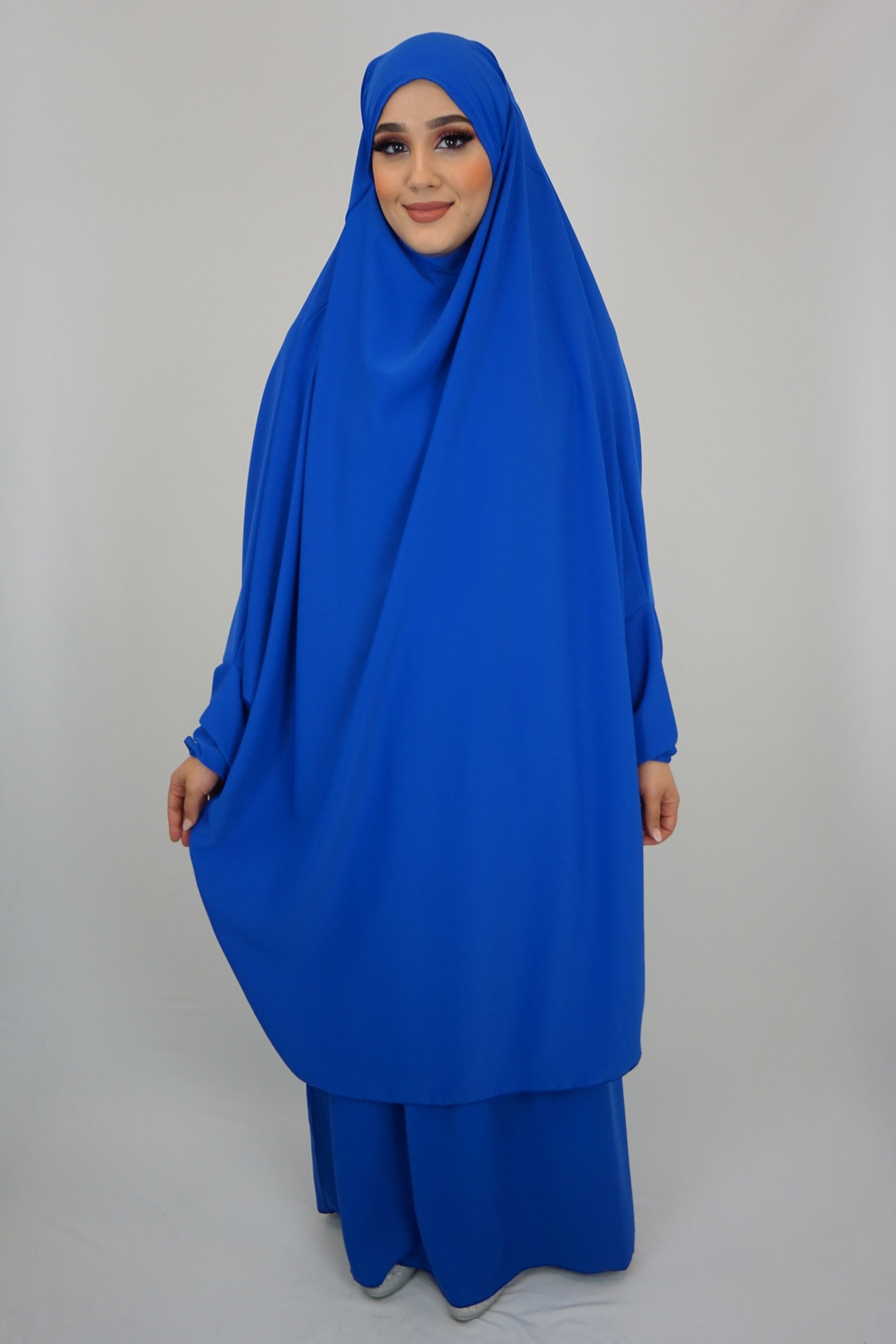 Jilbab Farheena Blau