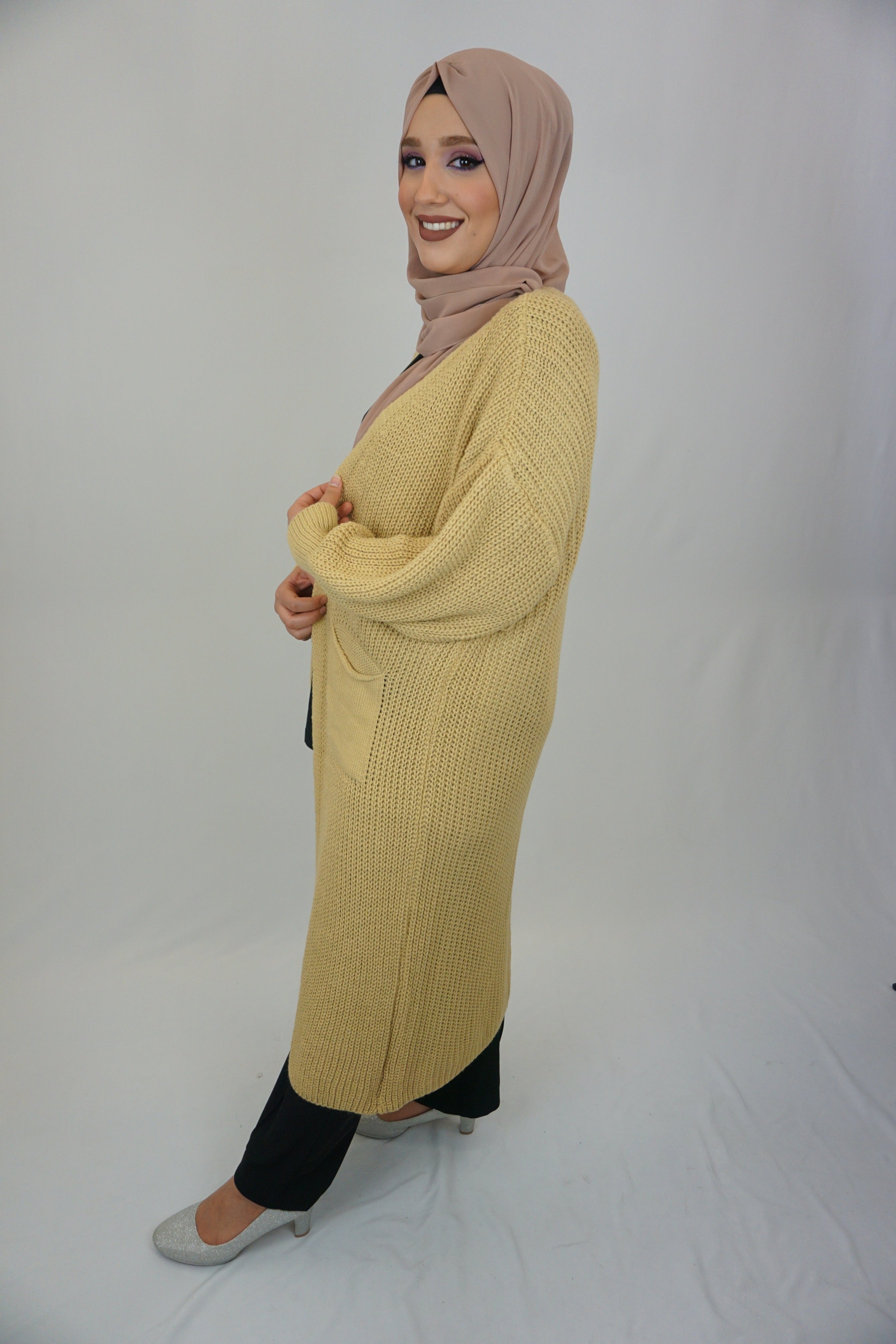 Maxi Cardigan Mahnoor Gelb