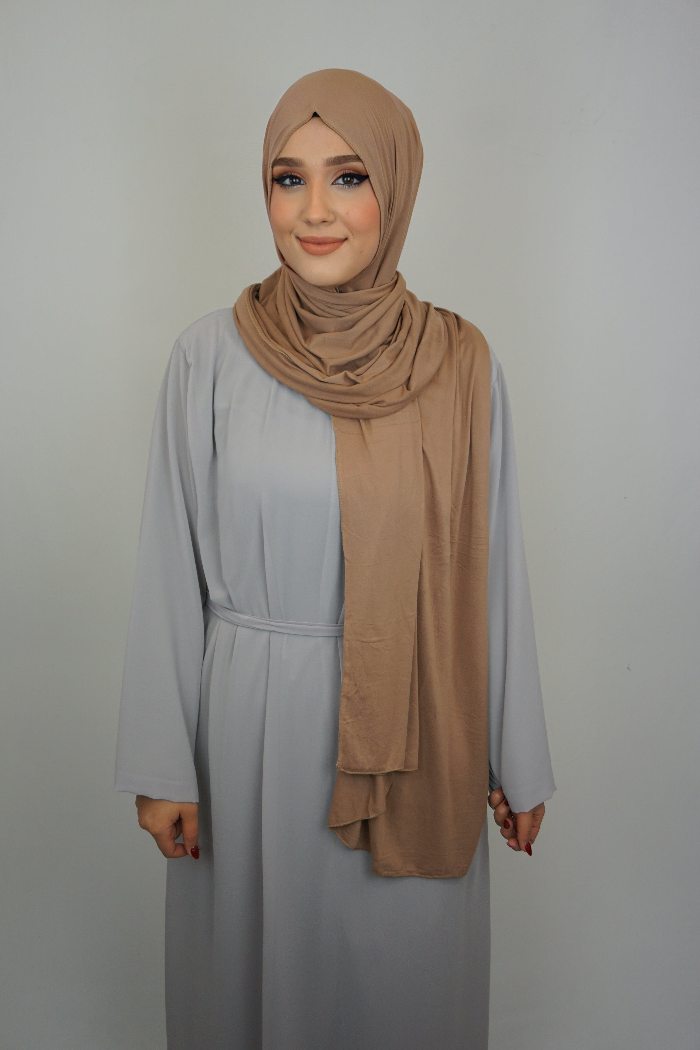 Jersey XL Hijab Camel 4