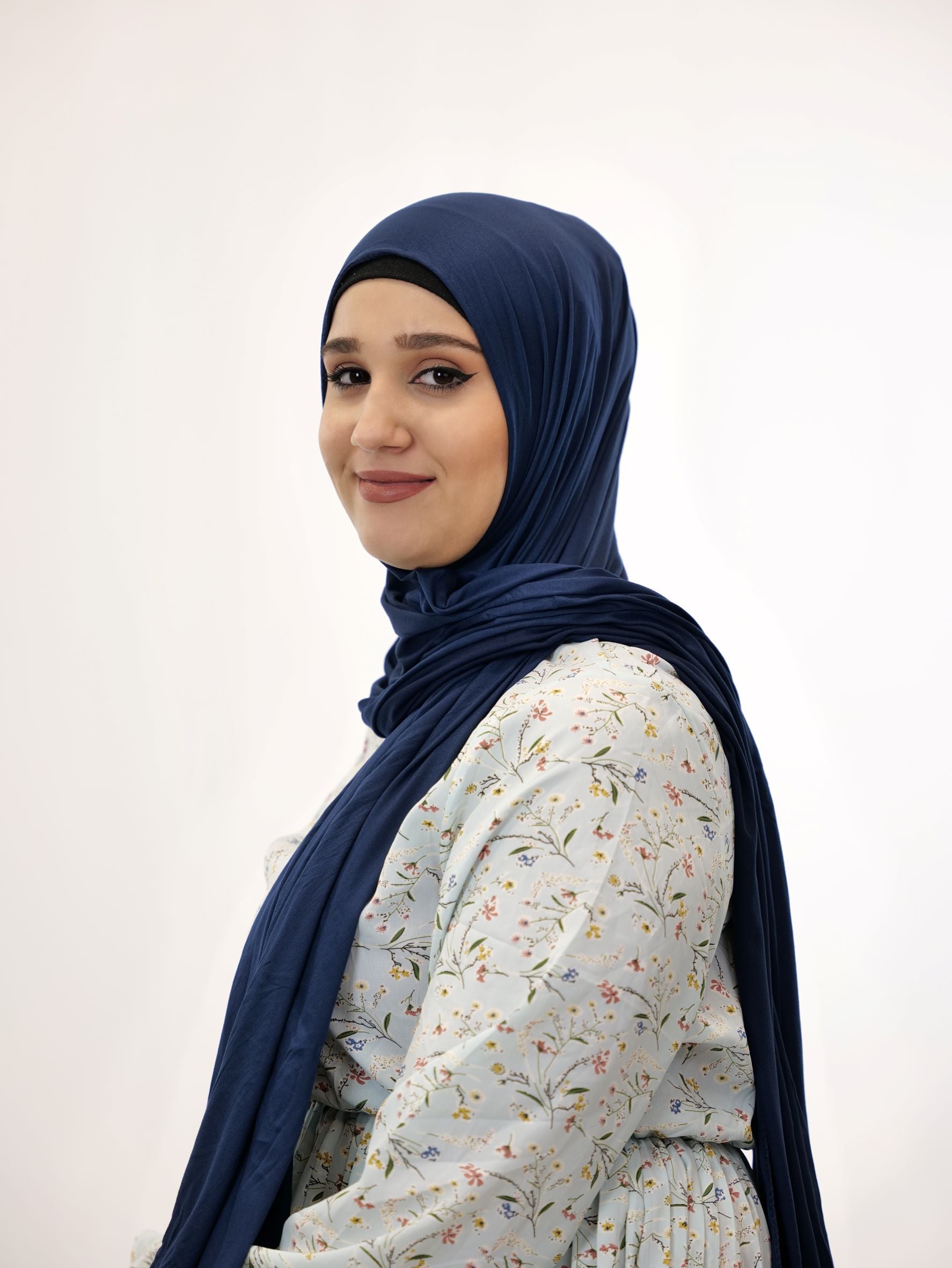 Jersey Hijab Fiza Dunkelblau