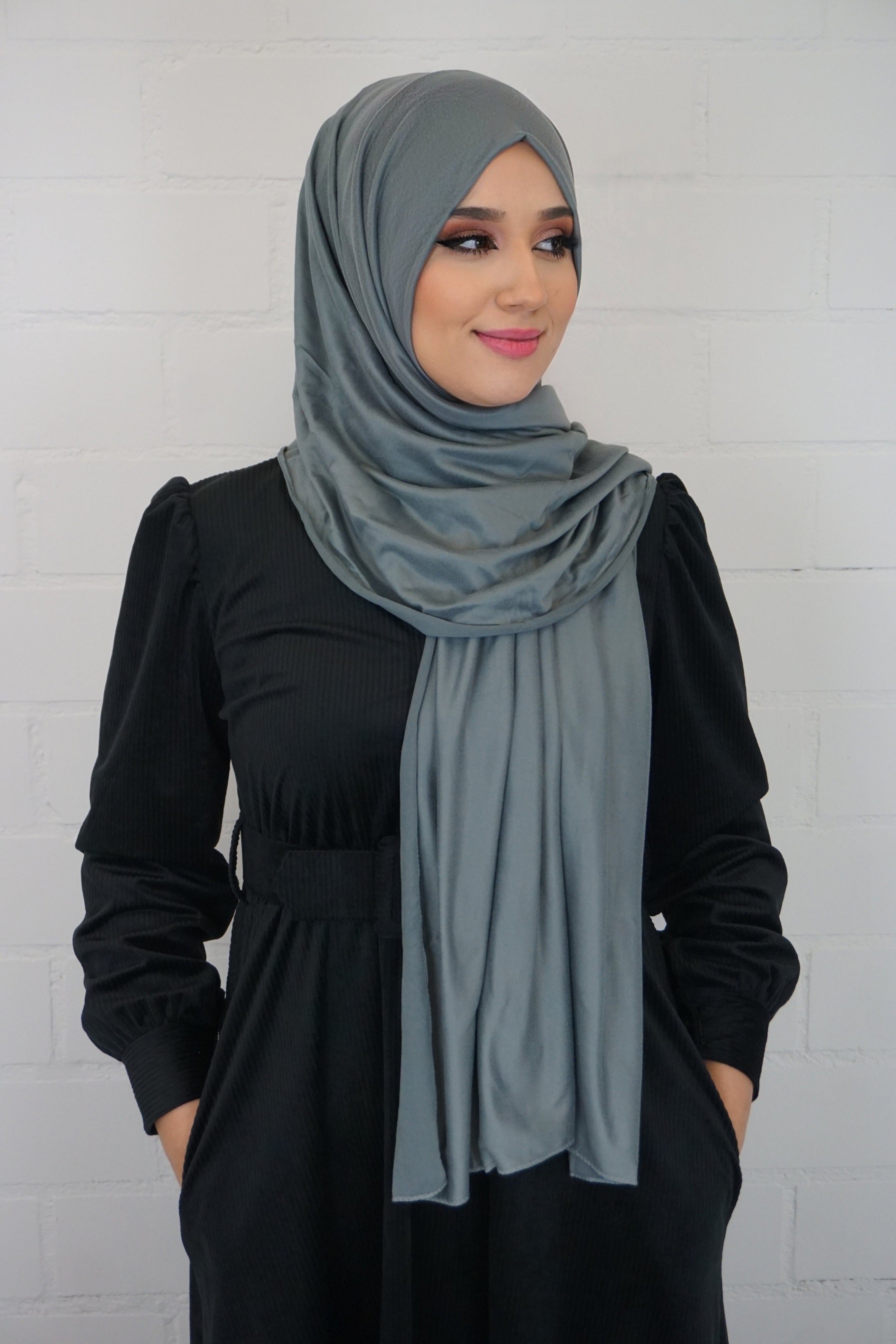 Jersey Hijab Fiza Grau