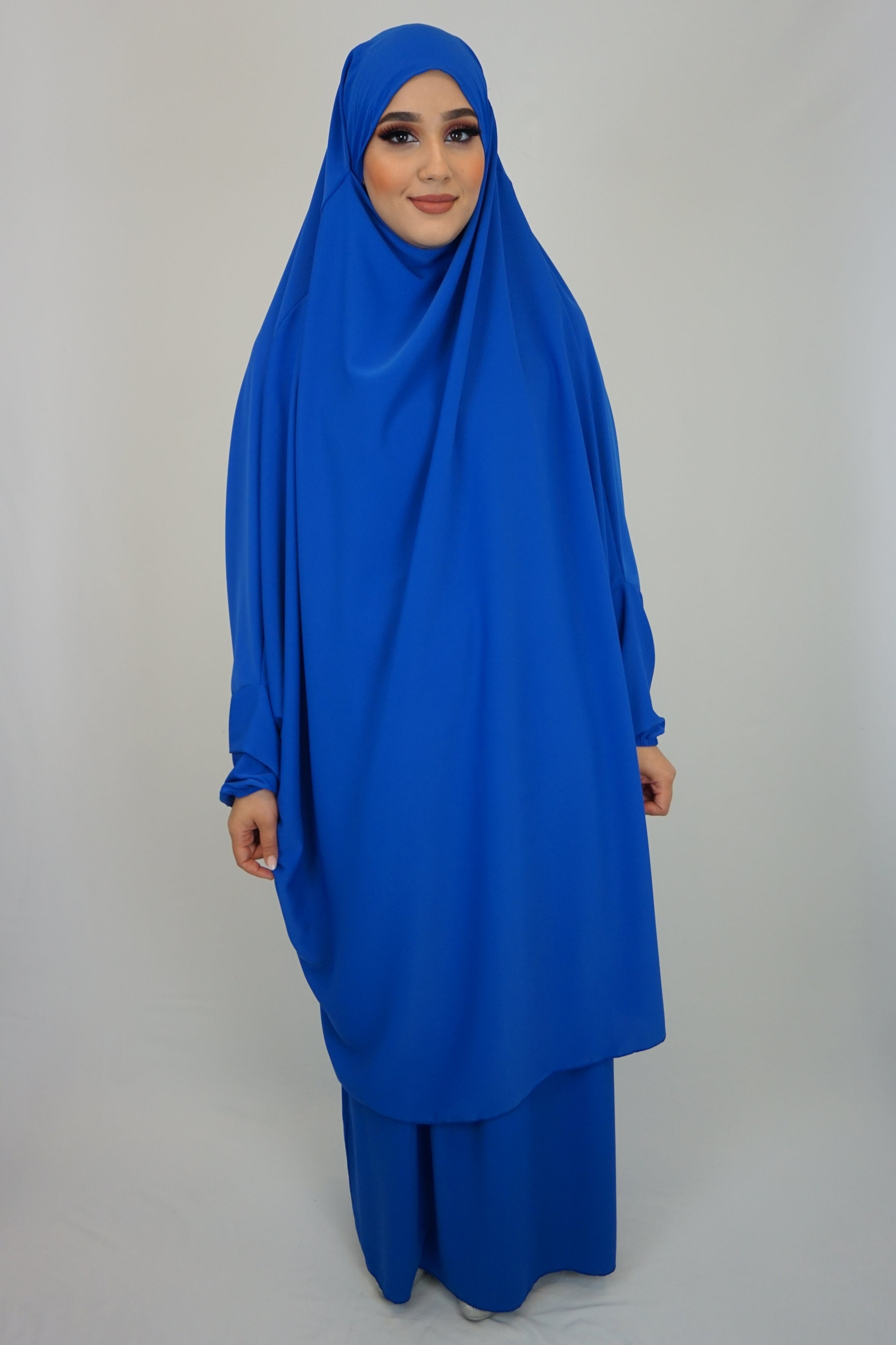 Jilbab Farheena Blau