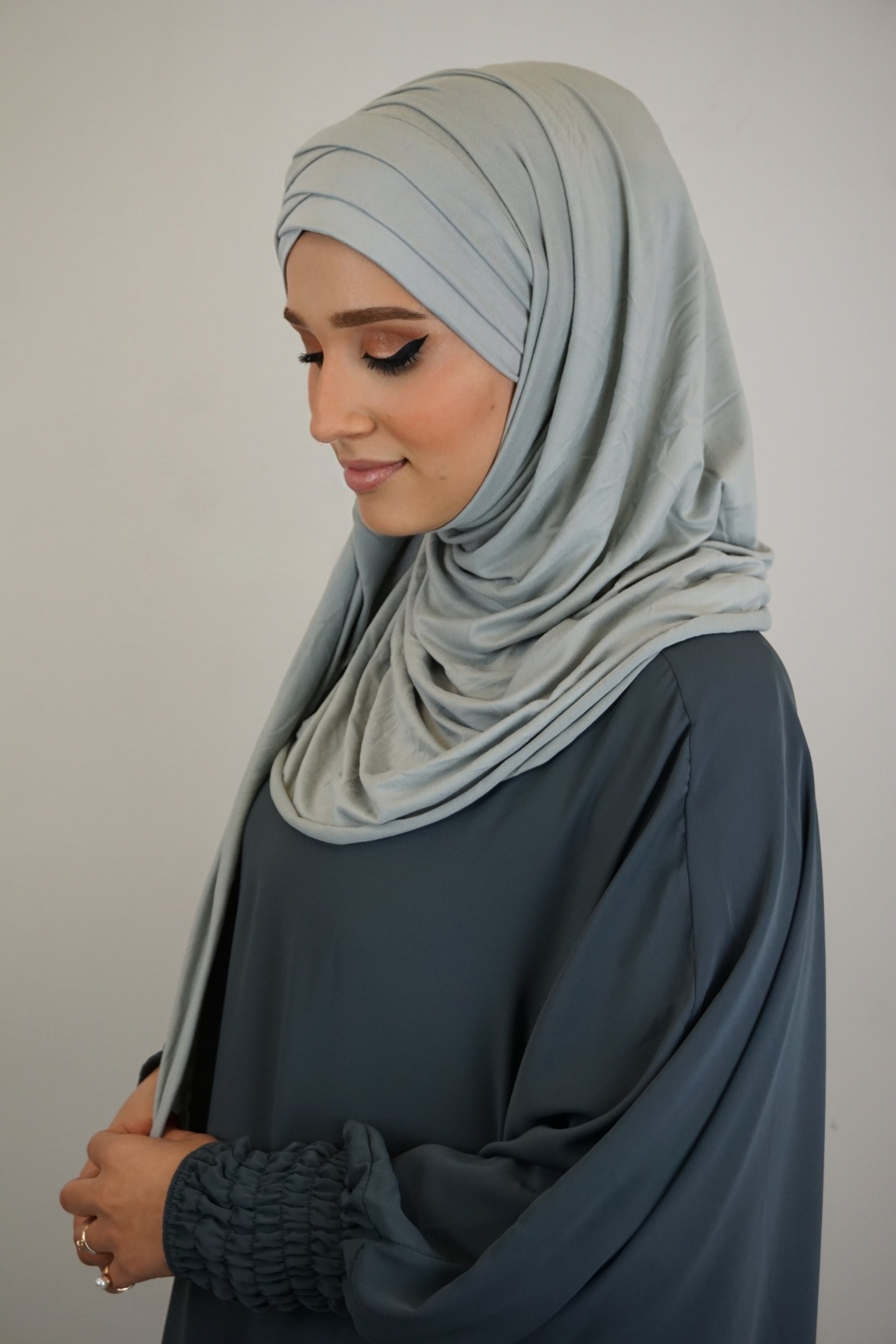 Jersey FertigHijab Silbergrau