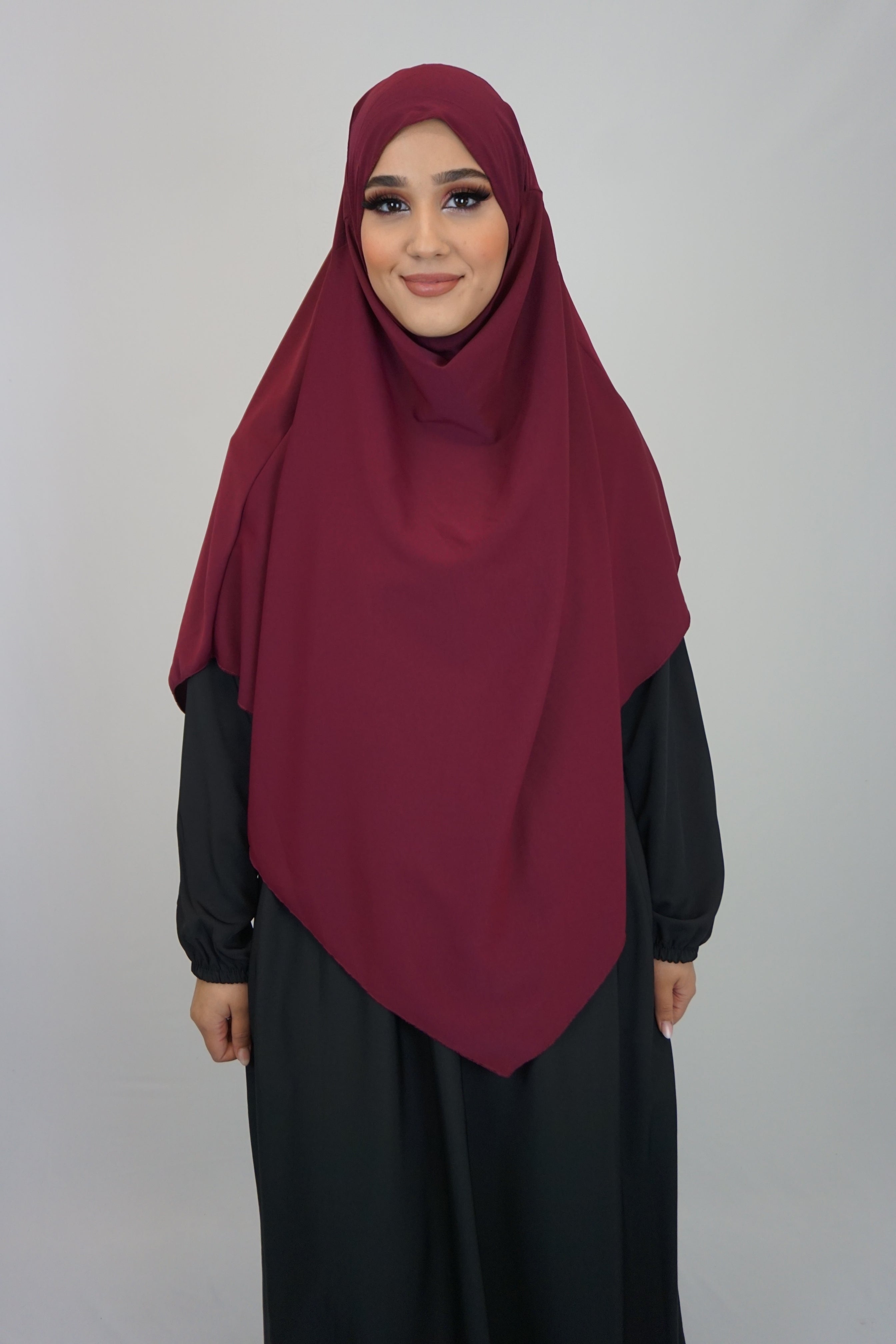 Medina Khimar 1-lagig Bordeaux