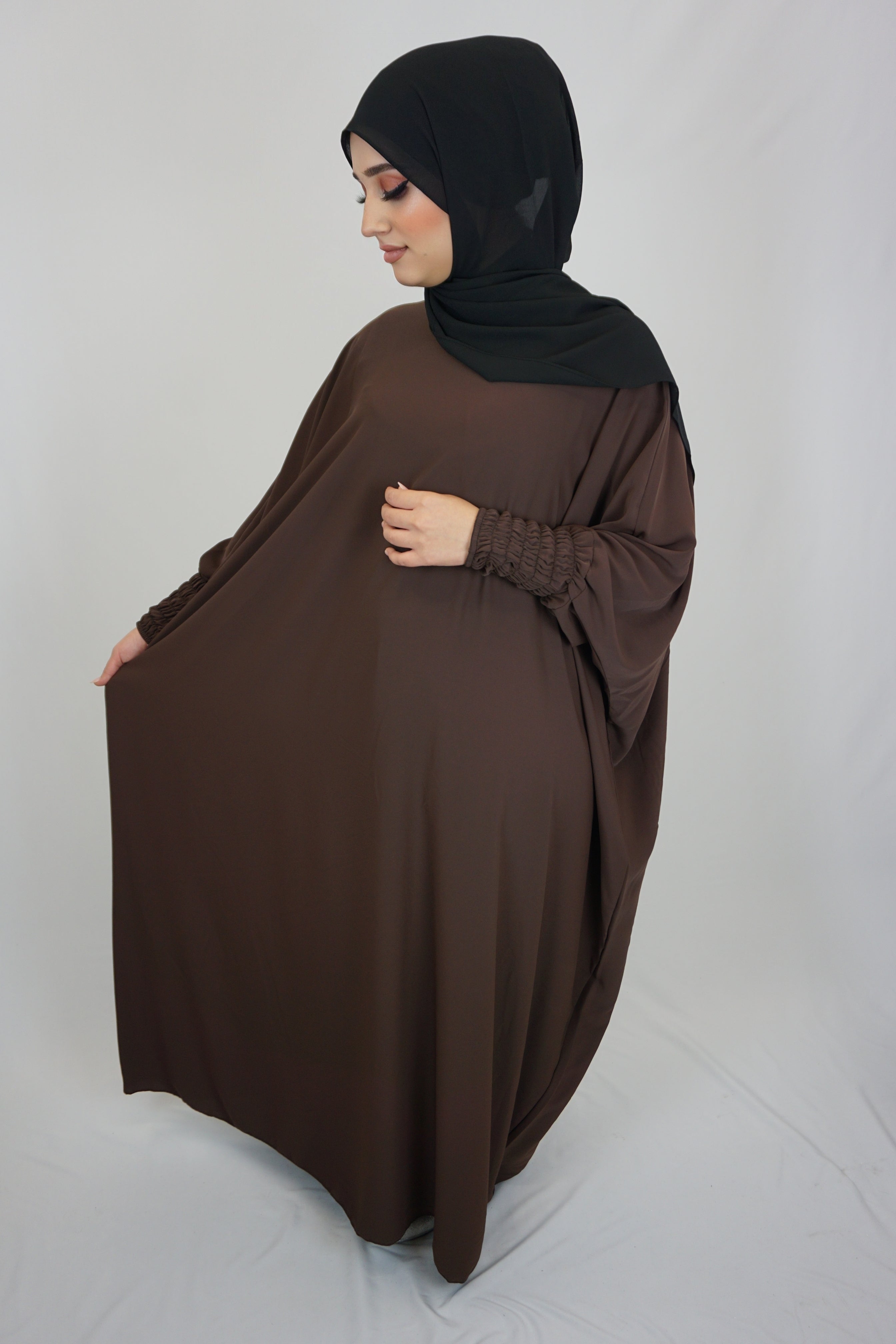 Jilbab Kleid Amaya Dunkelbraun