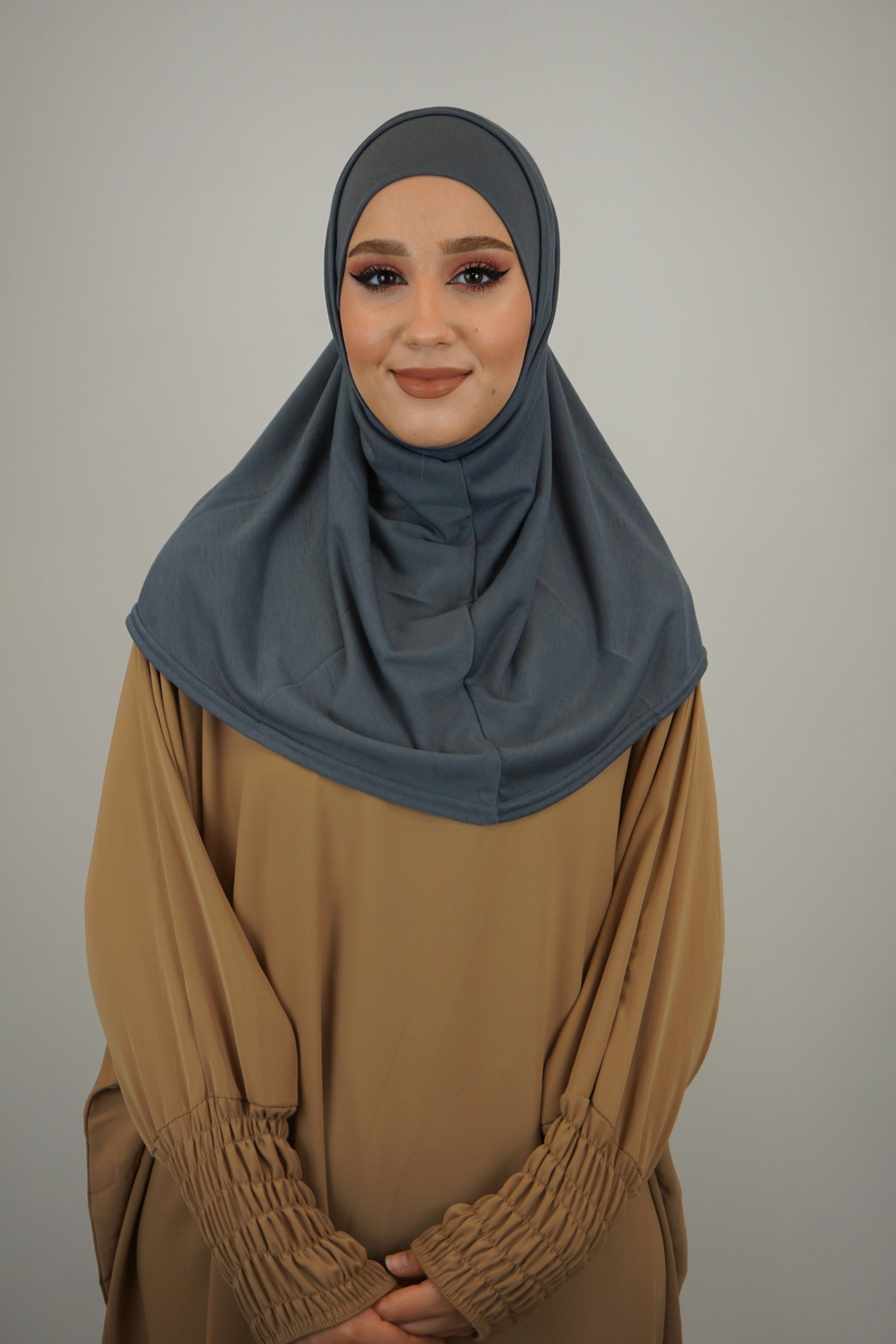 Jersey FertigHijab Zwei-Teiler Grau