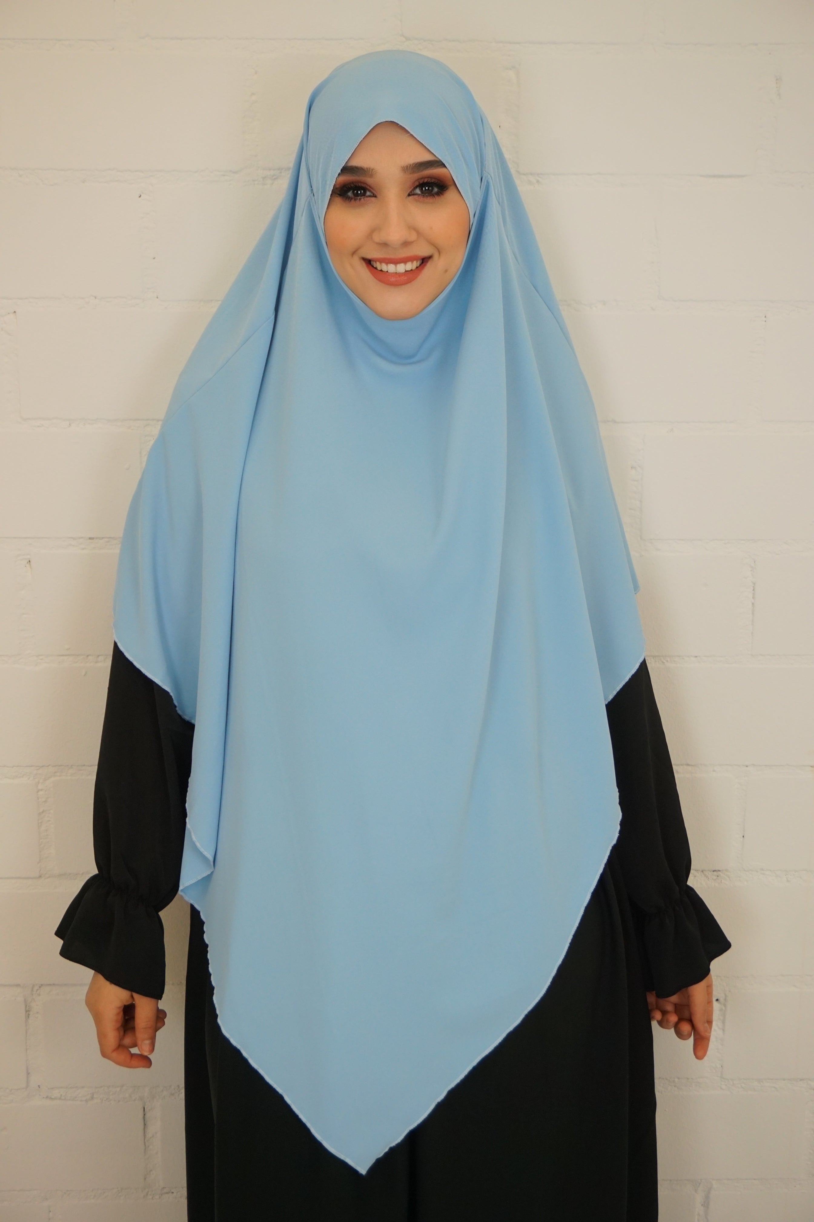 Medina Khimar 1-lagig Wasserblau