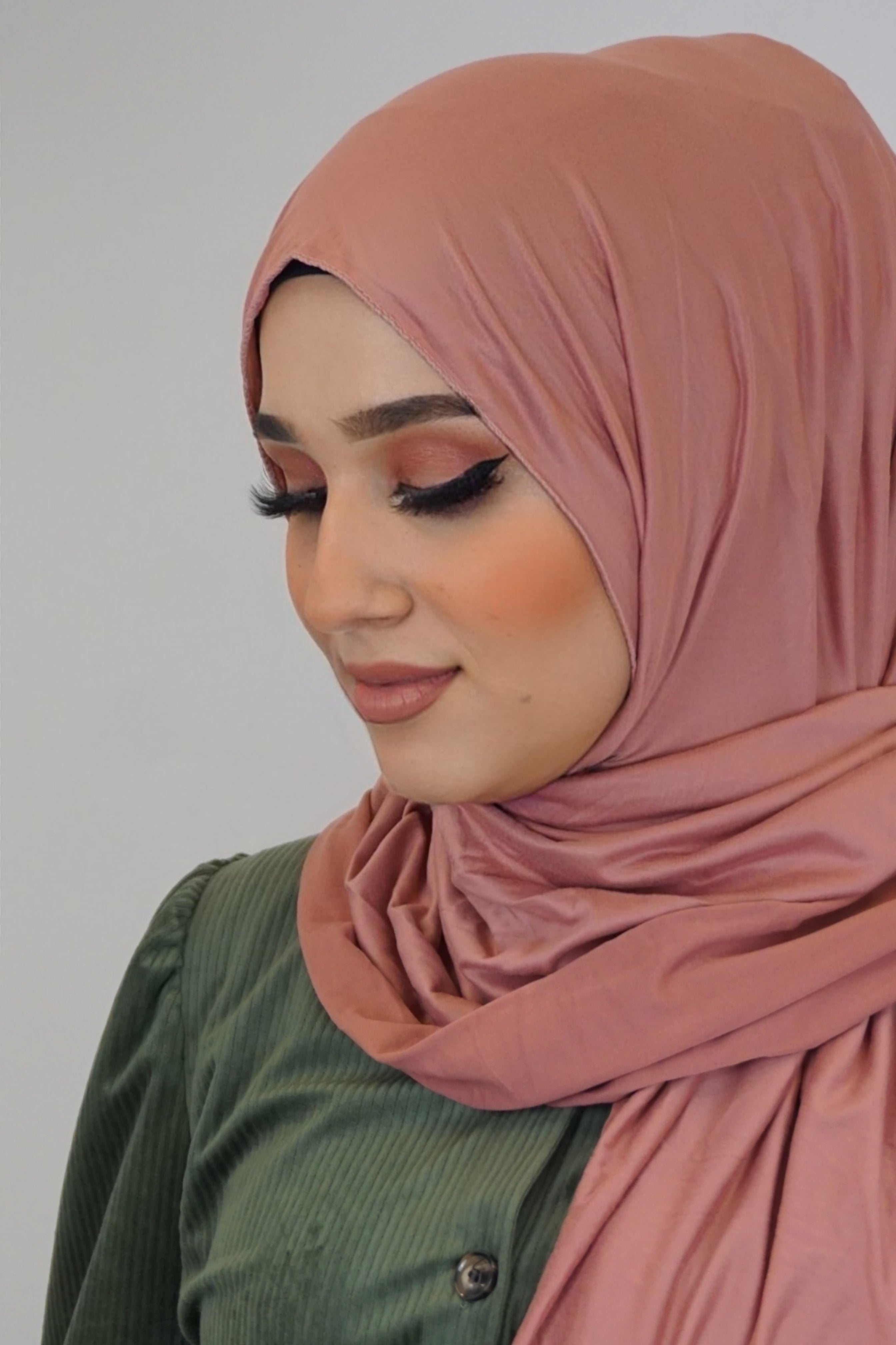 Jersey Hijab Fiza Grapefruit