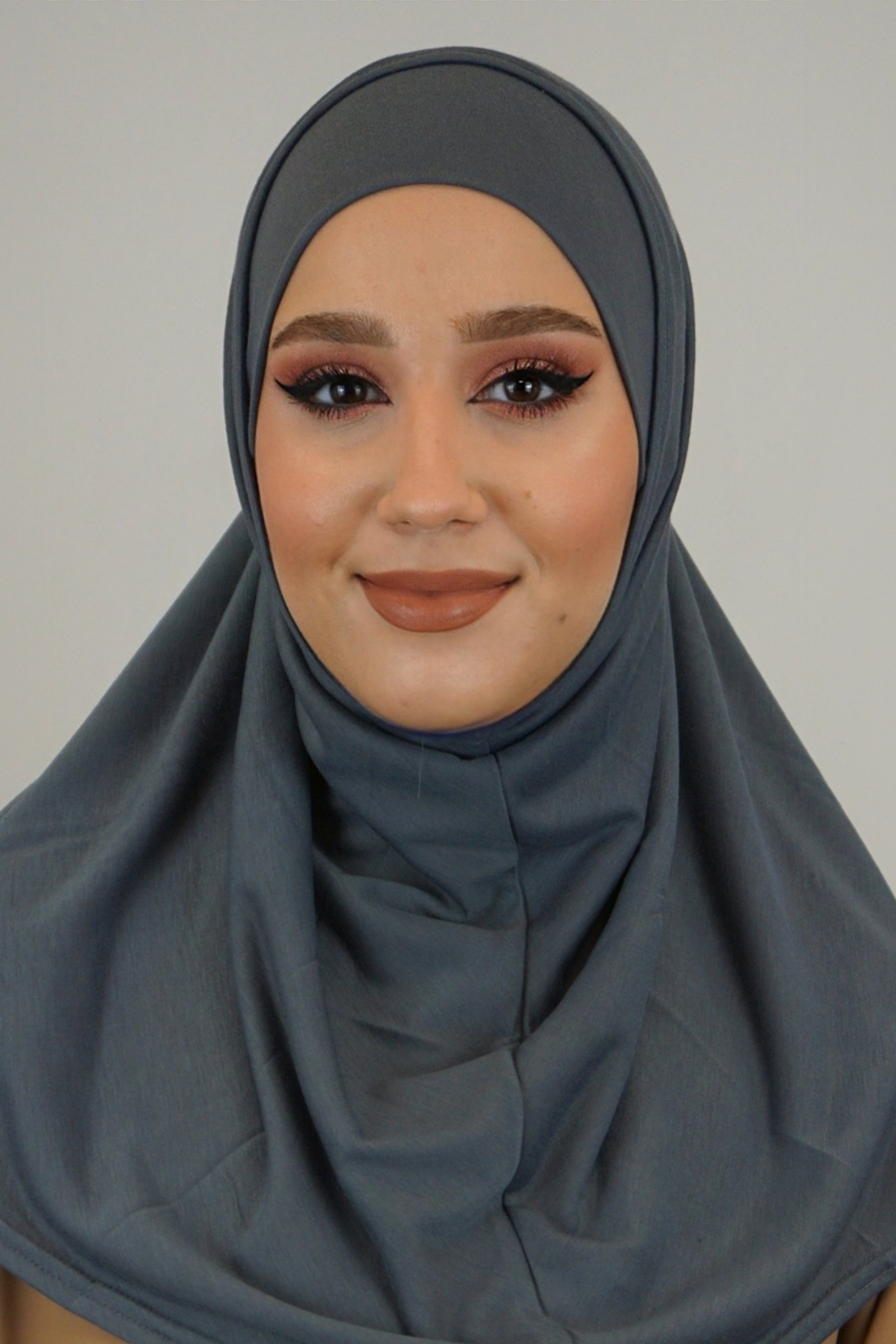 Jersey FertigHijab Zwei-Teiler Grau