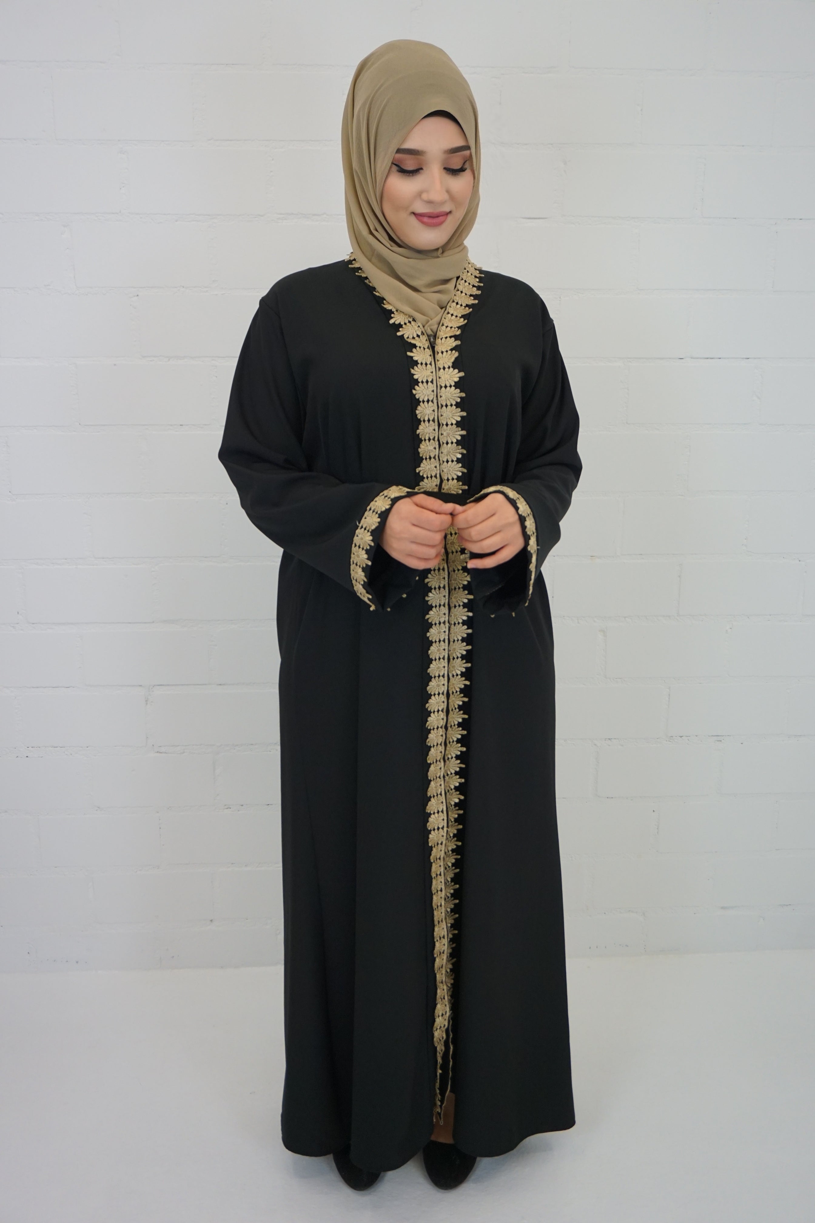 Abaya Faheema Schwarz