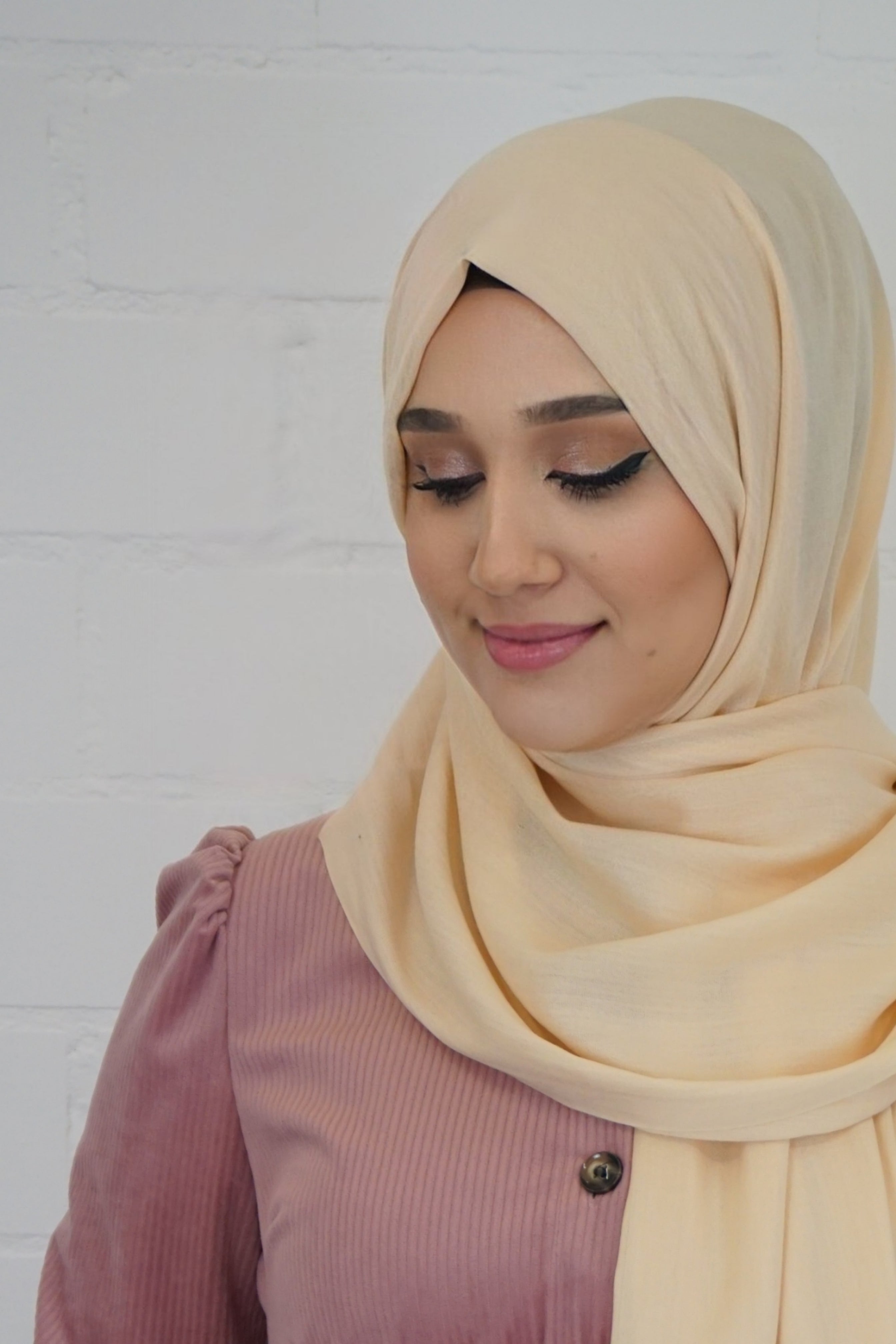 Baumwoll Hijab Almaz Beige
