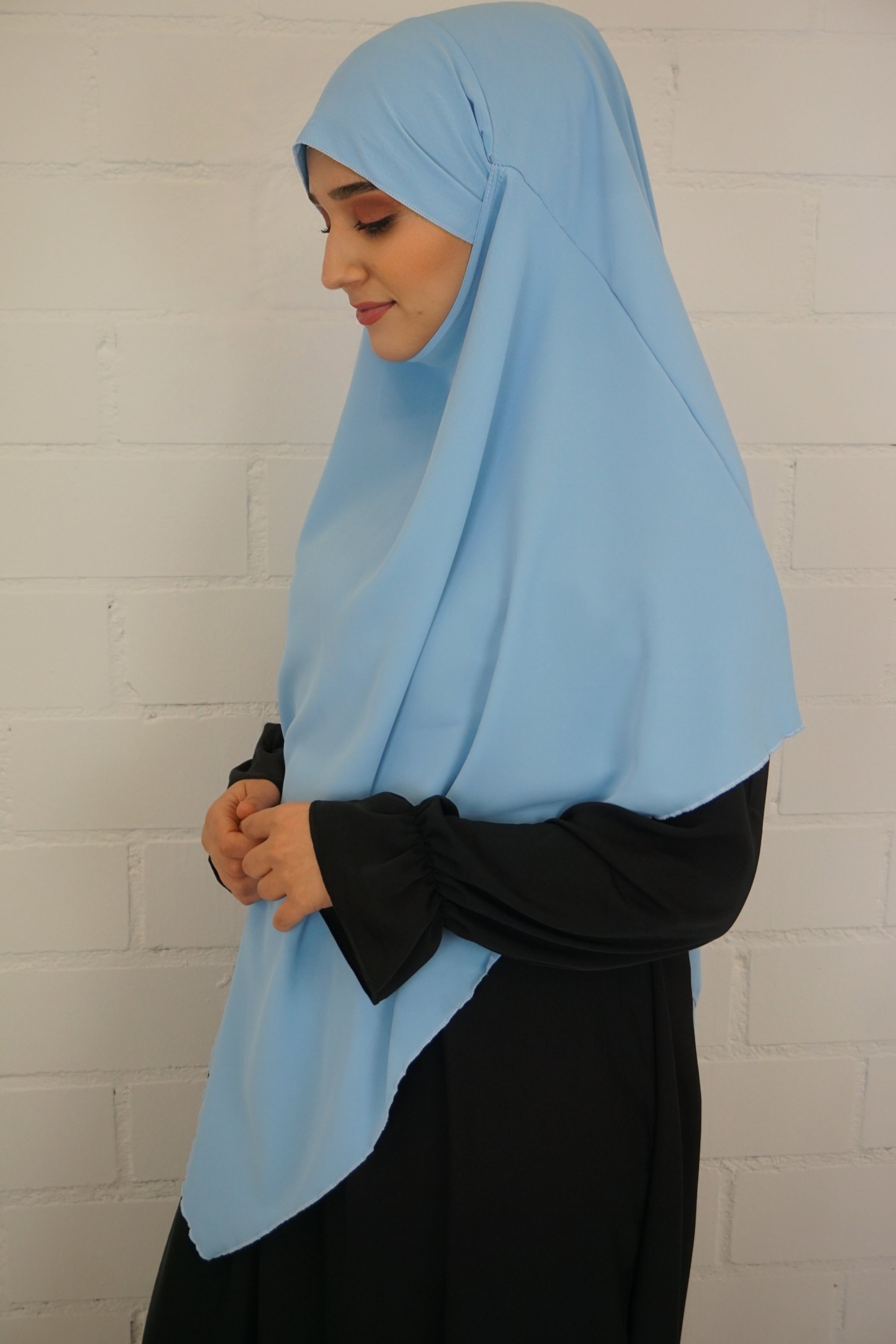 Medina Khimar 1-lagig Wasserblau