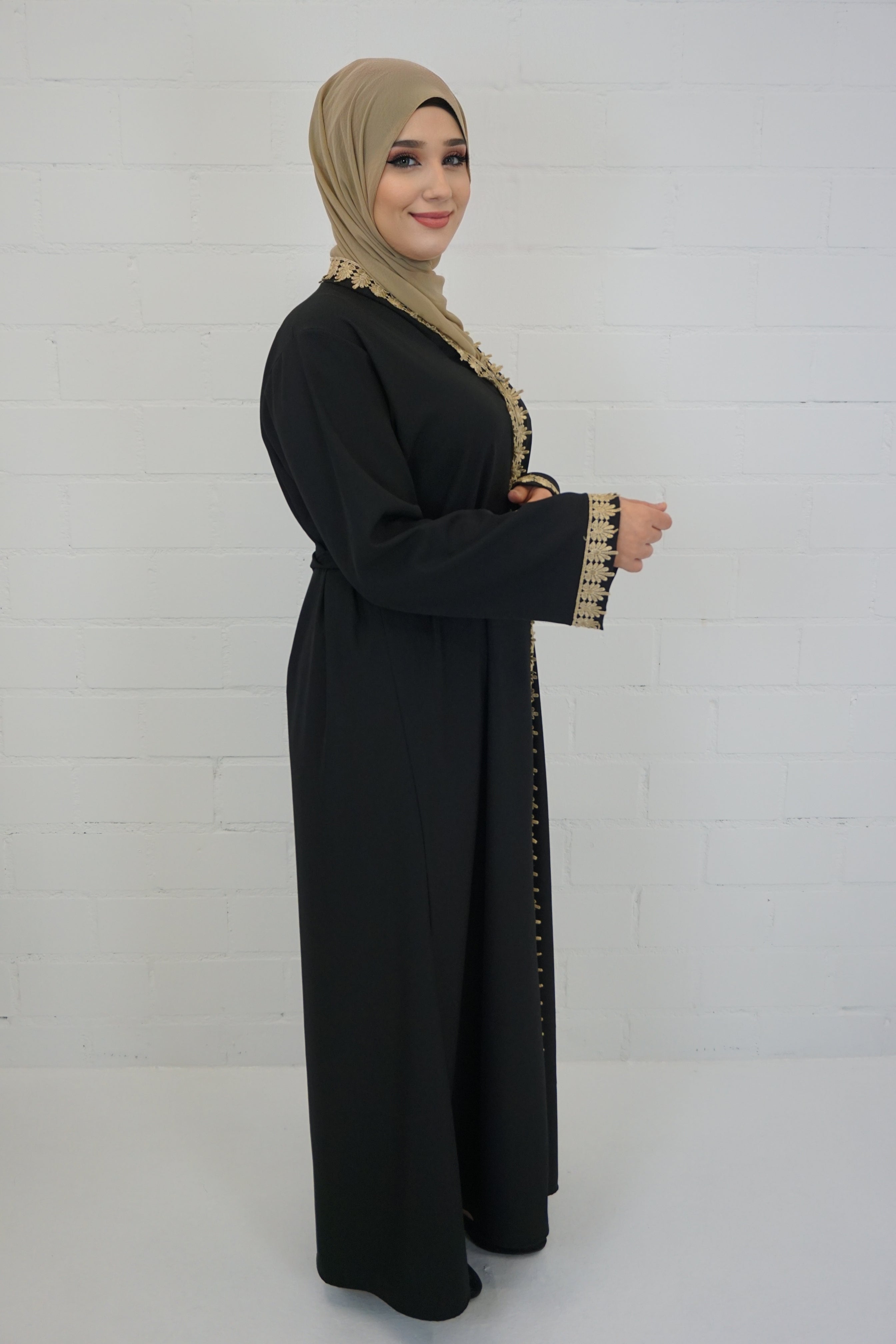 Abaya Faheema Schwarz