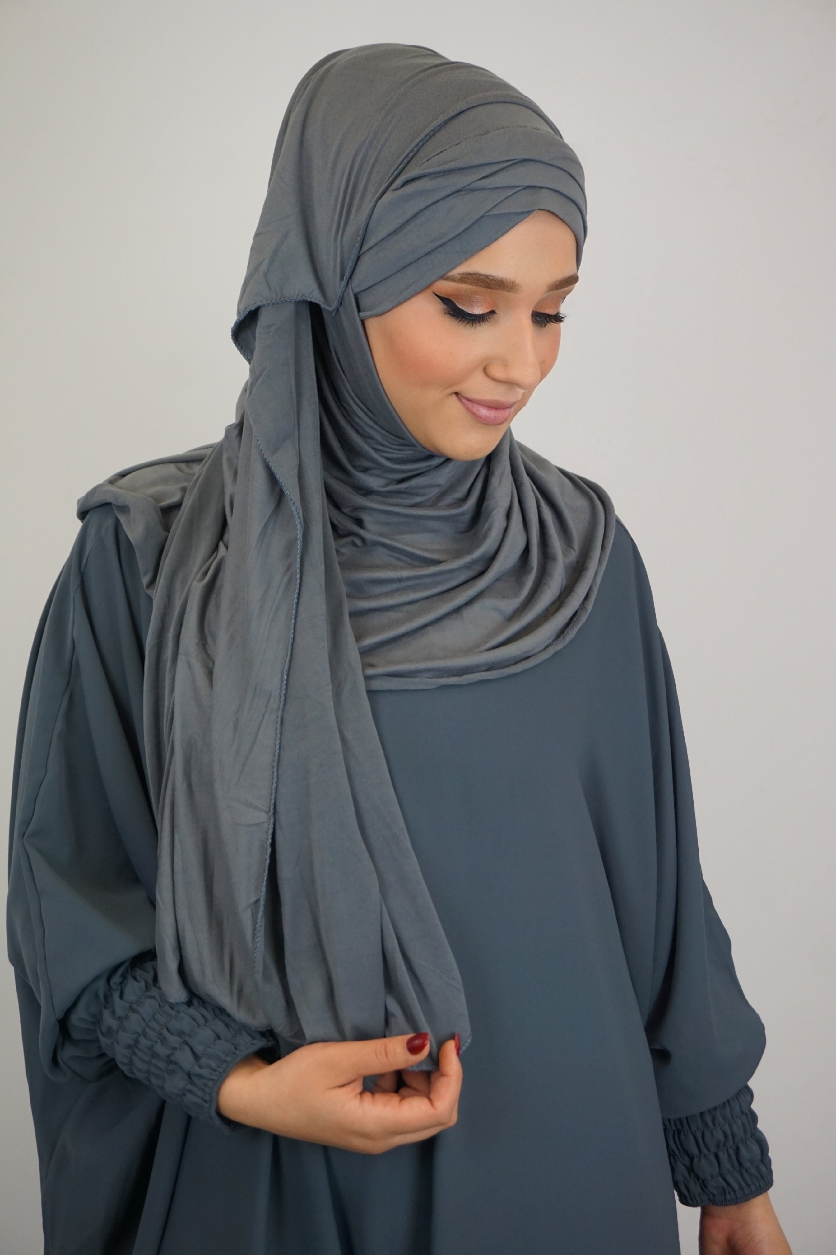 Jersey FertigHijab Dunkelgrau