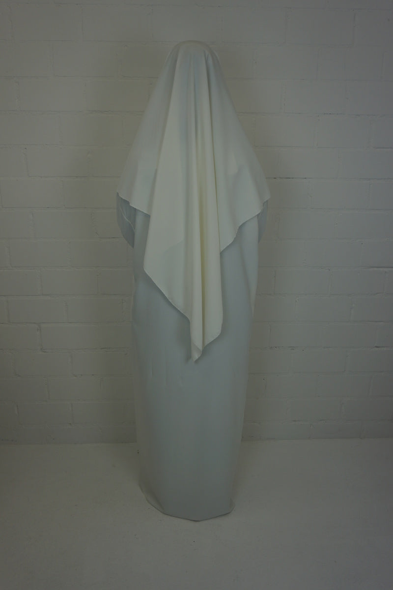 Khimar-Abaya Weiss