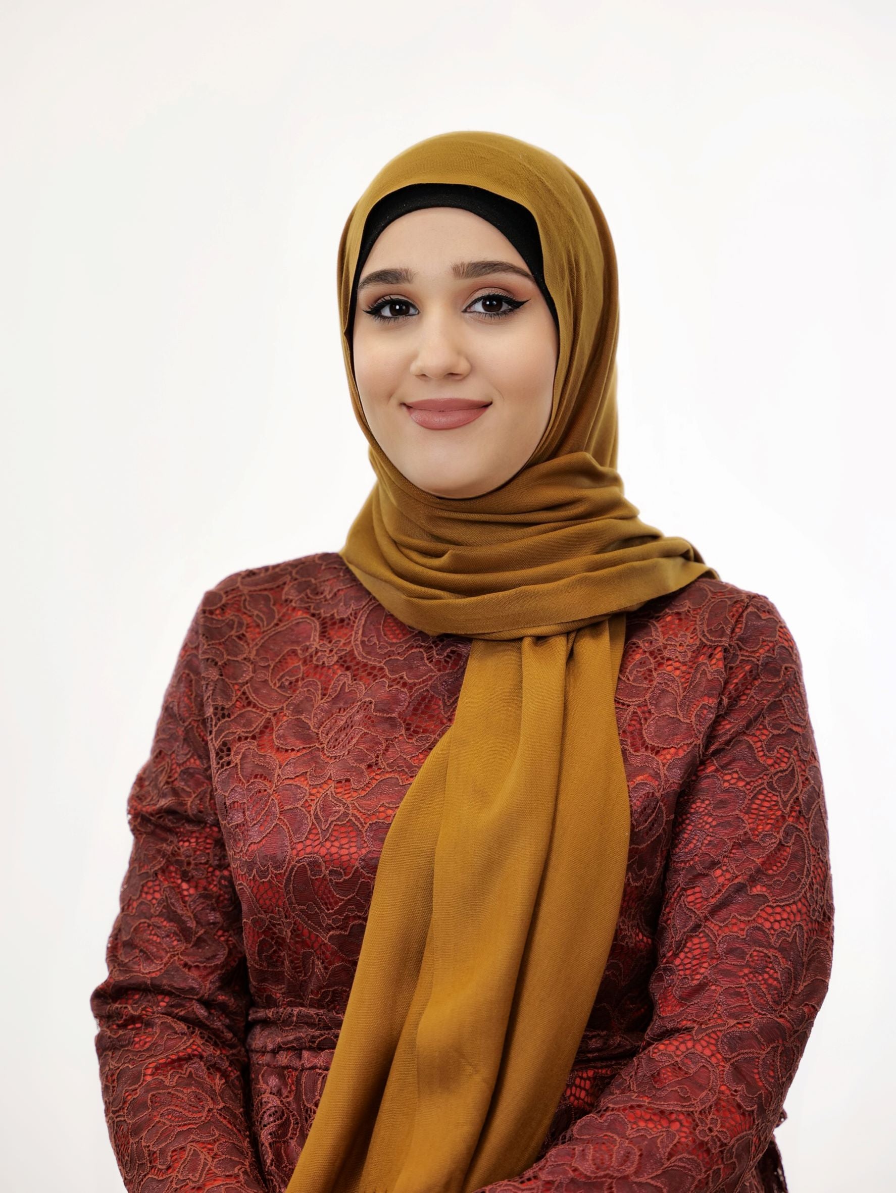 Baumwoll Hijab Almaz Camel