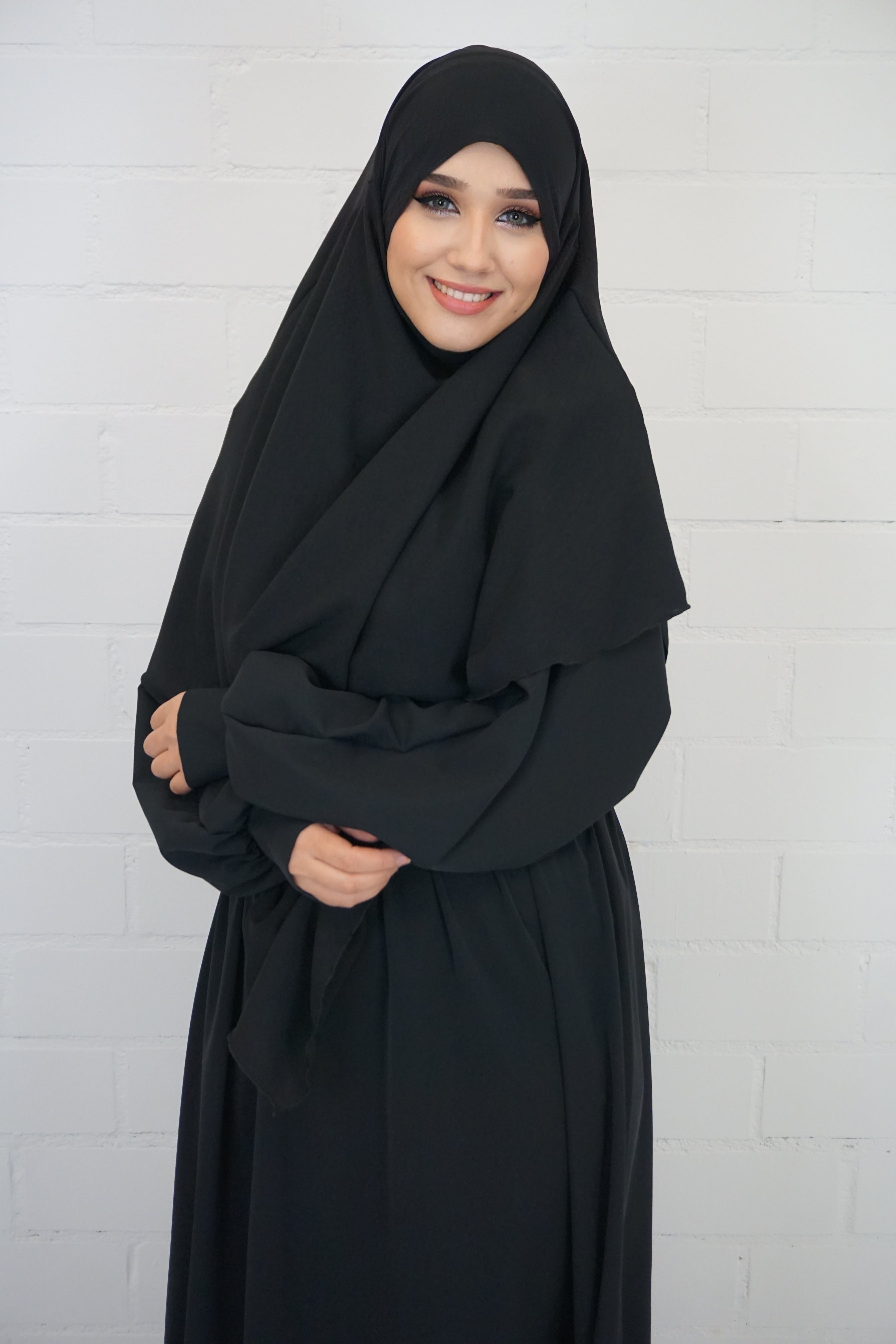 Jazz Khimar 1-lagig Schwarz